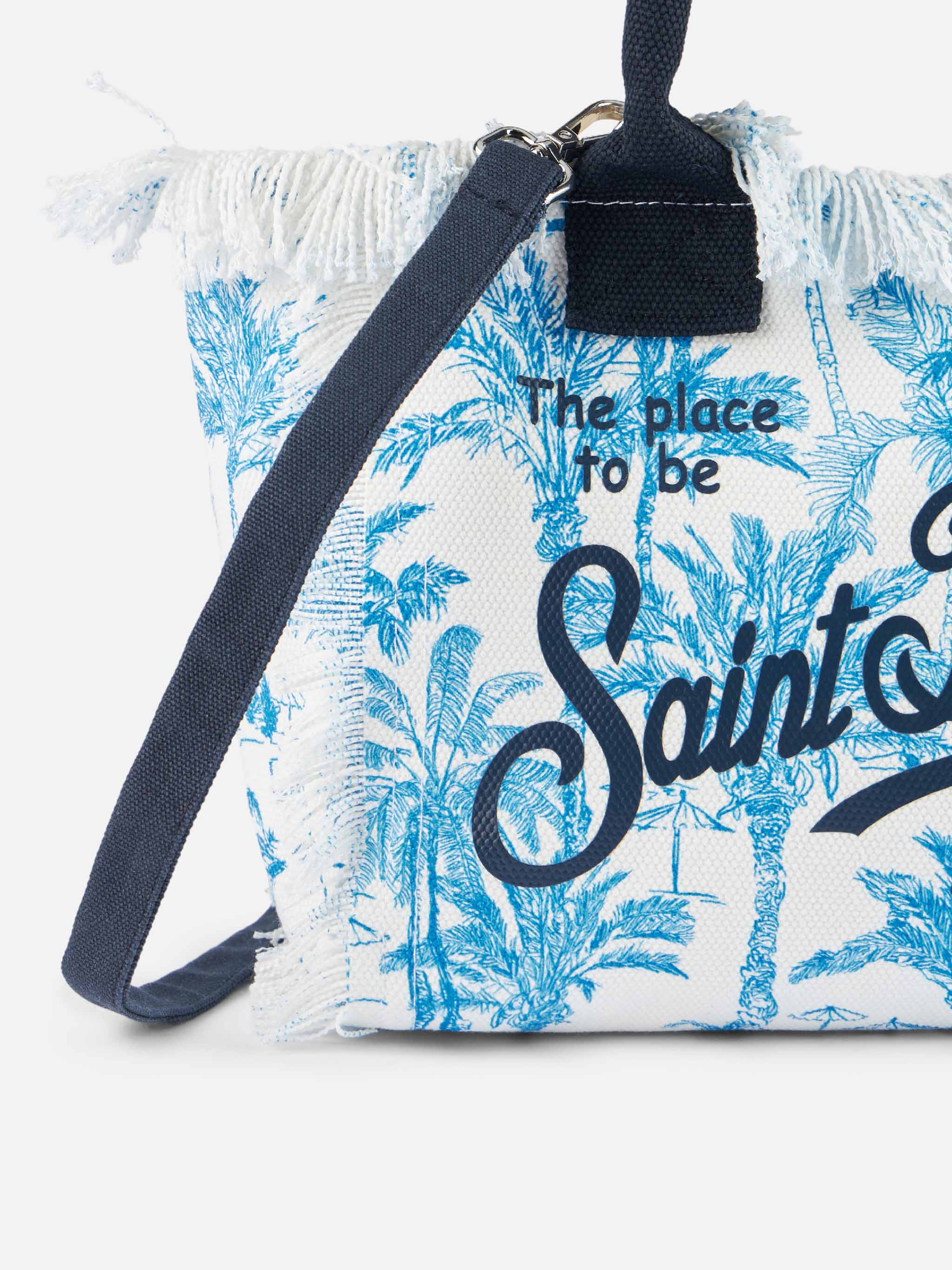 Colette cotton canvas handbag with toile de jouy print - Image 3
