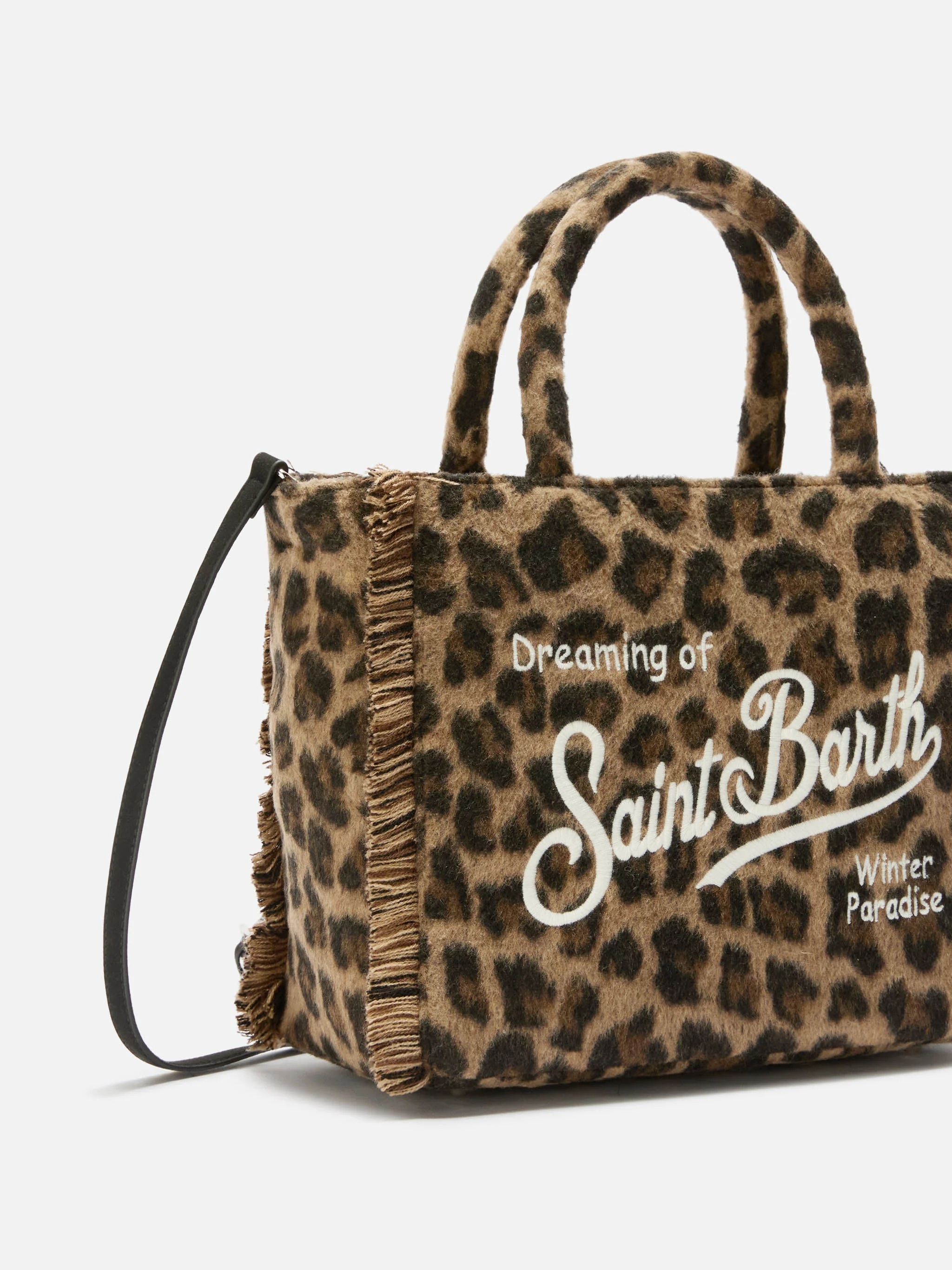 Colette Felt leopard print bag - Image 3