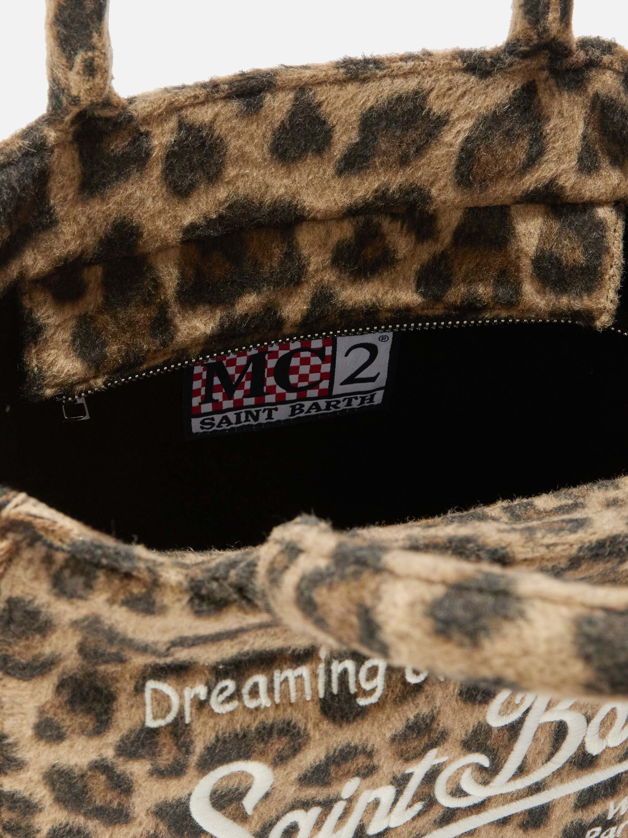 Colette Felt leopard print bag - Image 5