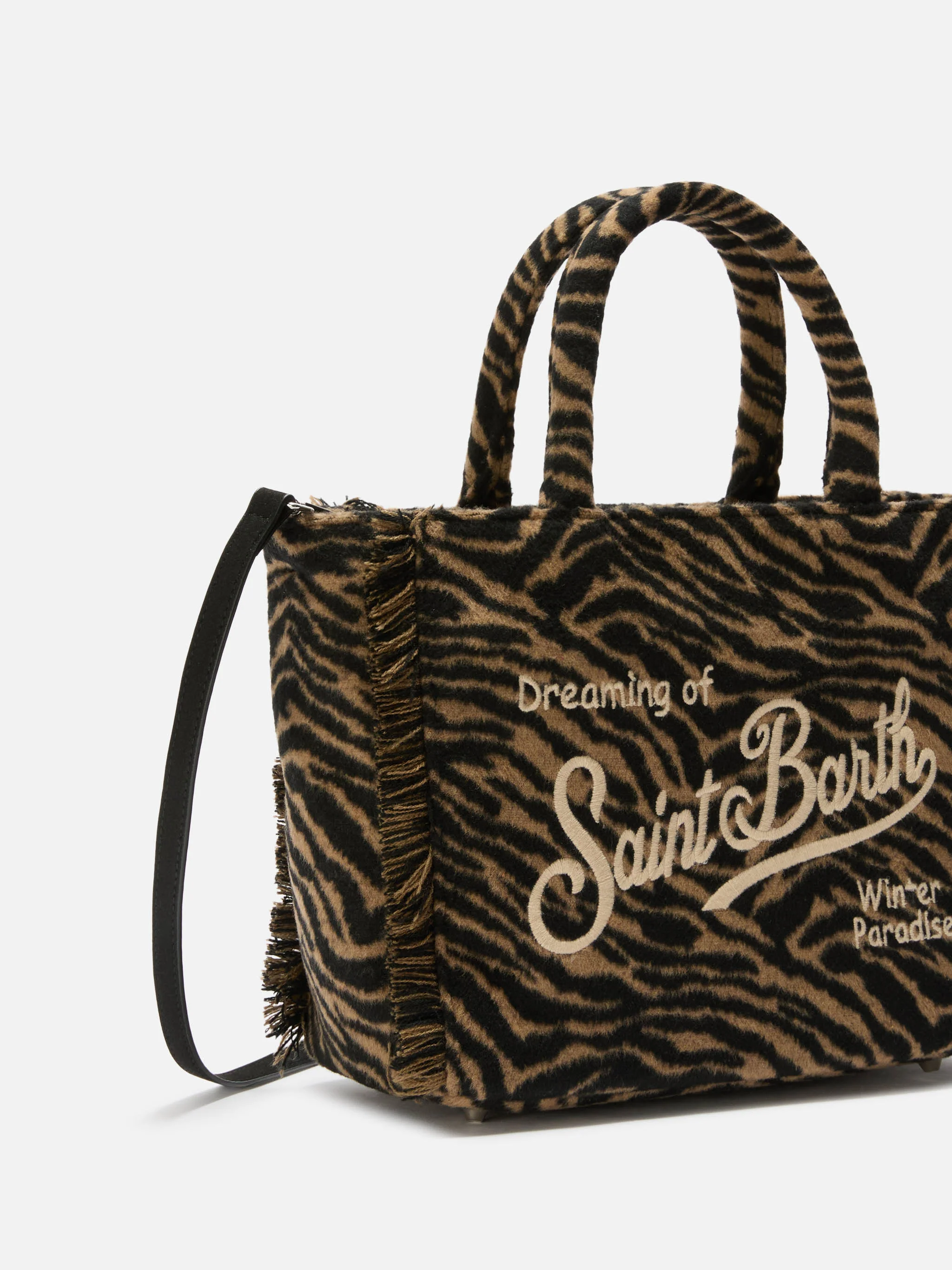 Colette Felt zebra print bag - Image 3