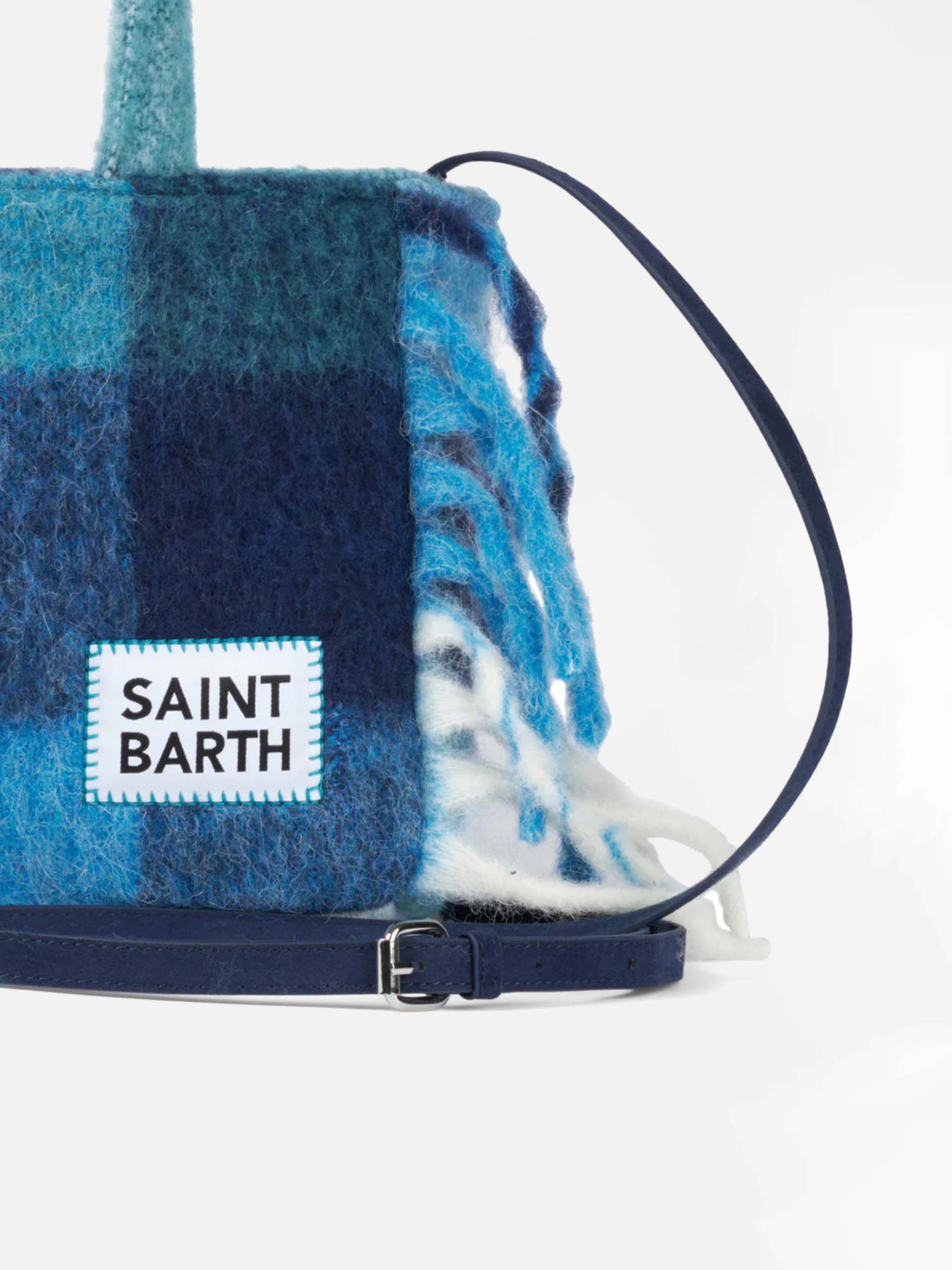 Colette blanket handbag with check print - Image 2