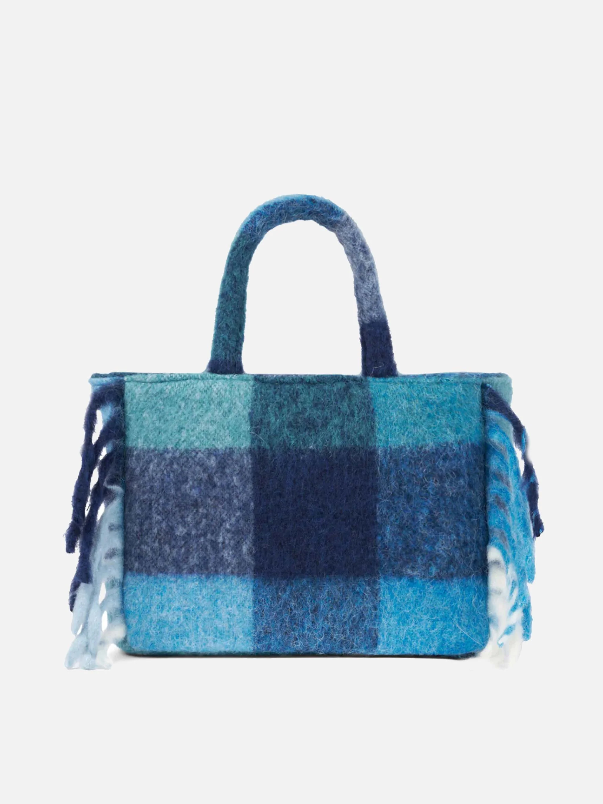 Colette blanket handbag with check print - Image 4