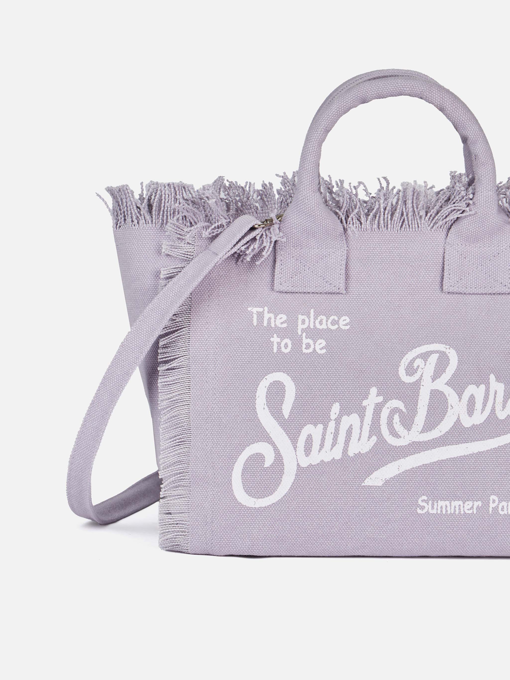 Colette lilac cotton canvas handbag - Image 3