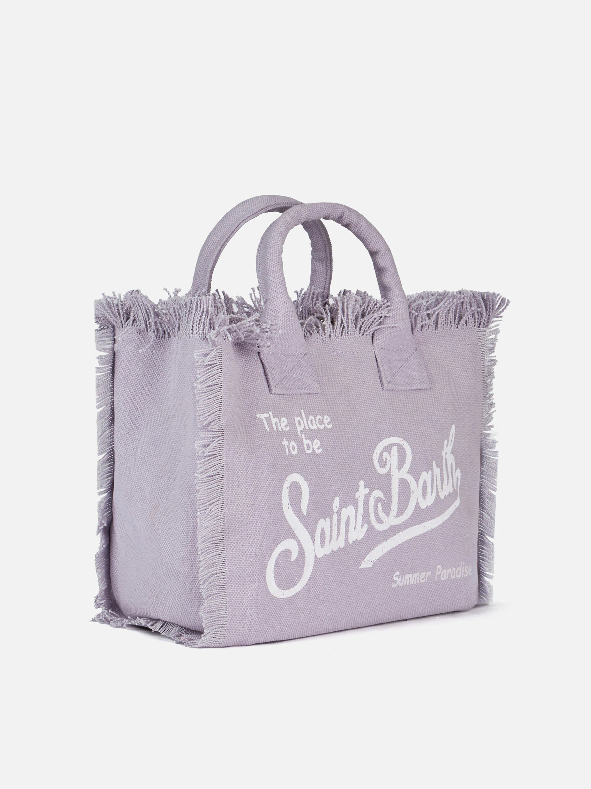 Colette lilac cotton canvas handbag - Image 4