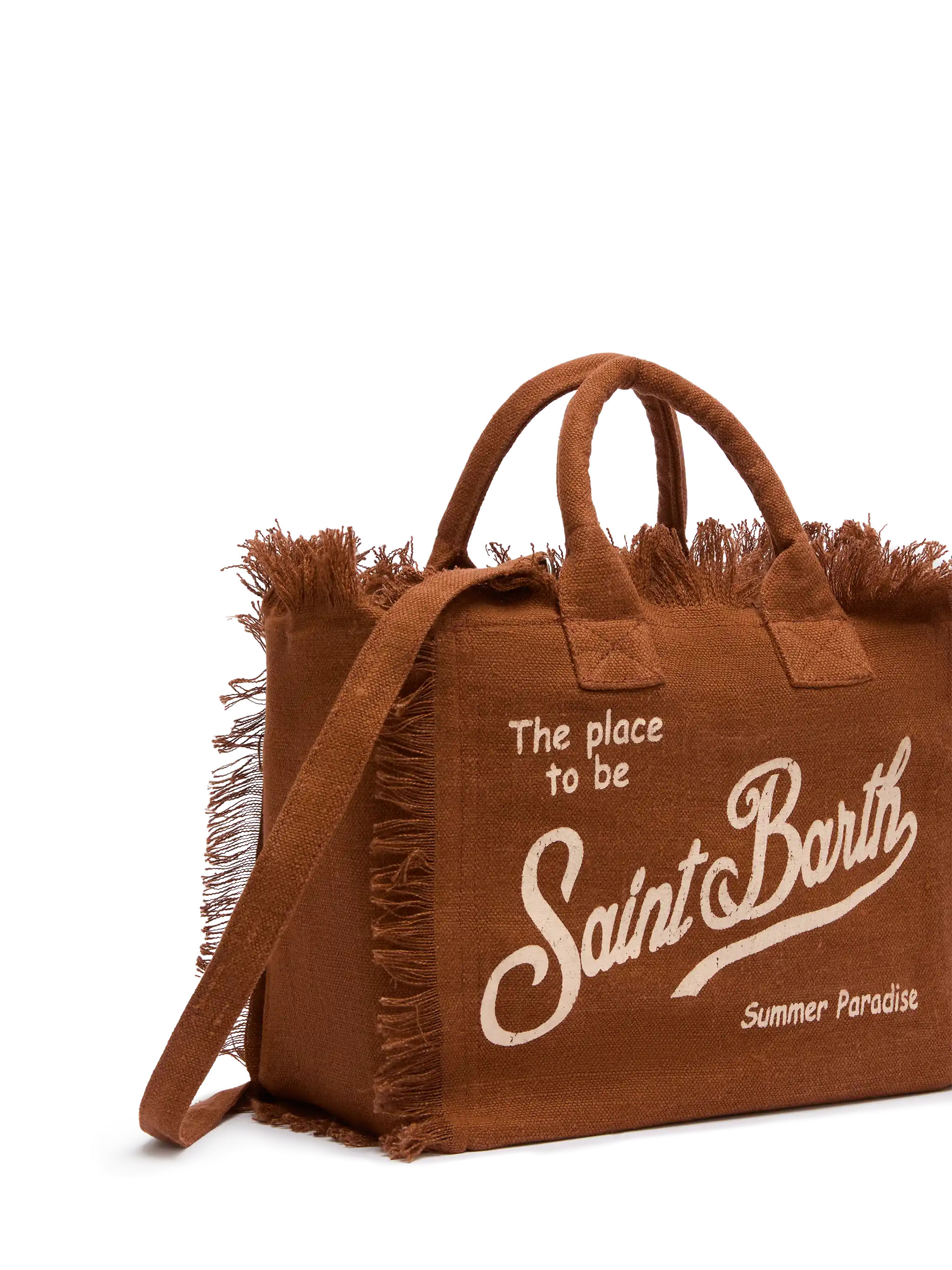 Colette brown handbag in 100% LINEN - Image 3