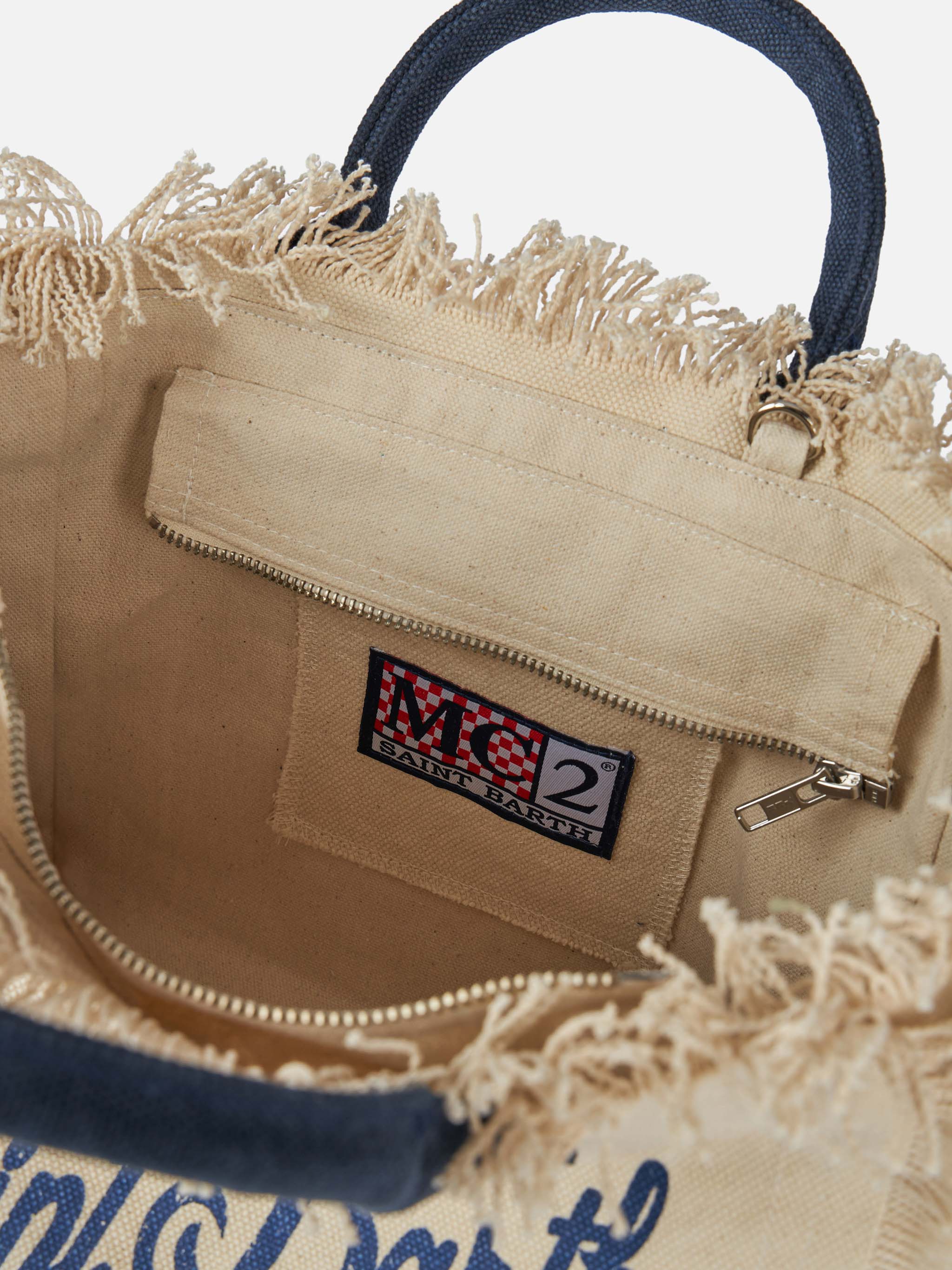 Colette off-white cotton canvas handbag - Image 5