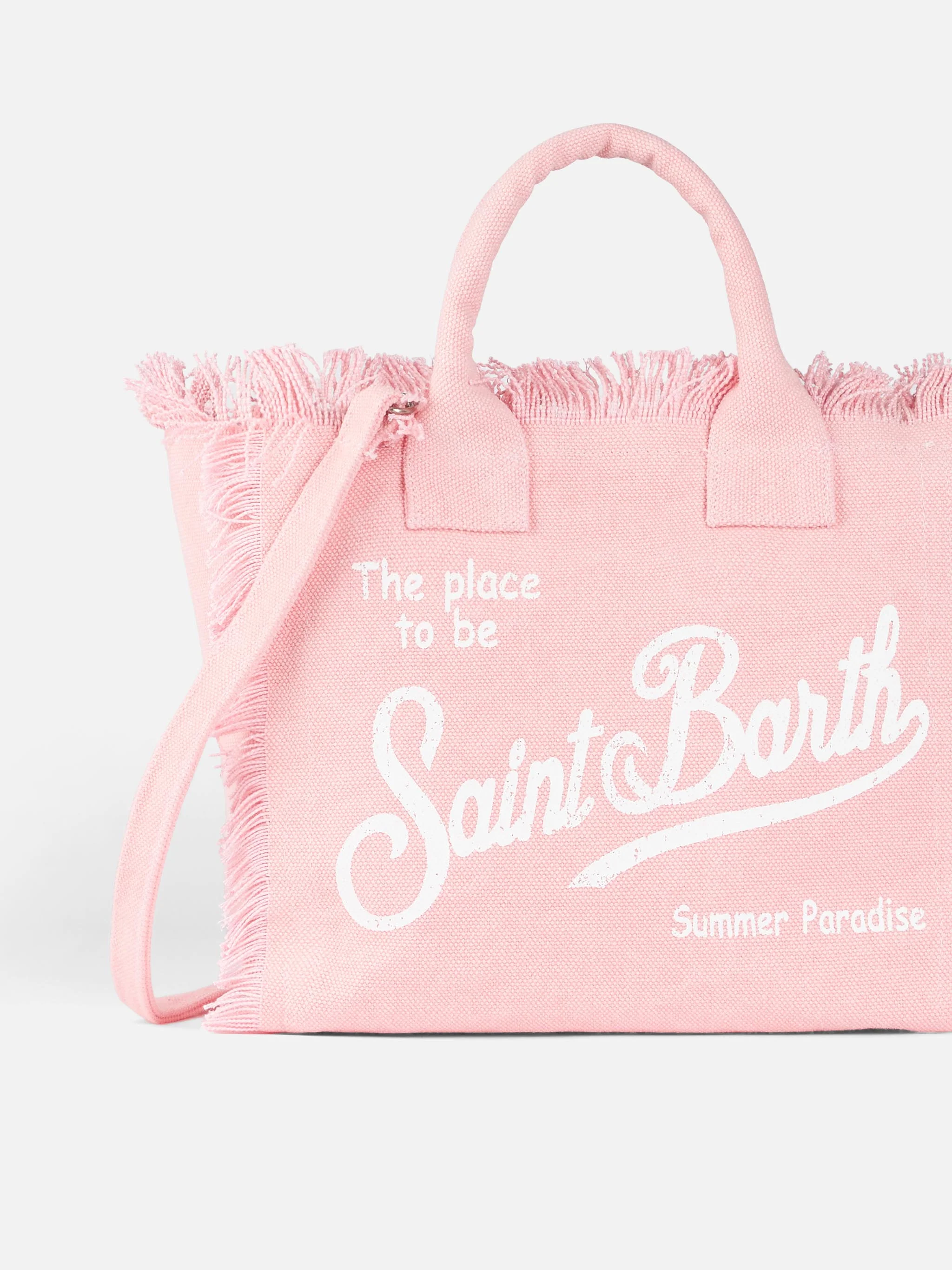 Colette pink cotton canvas handbag - Image 3