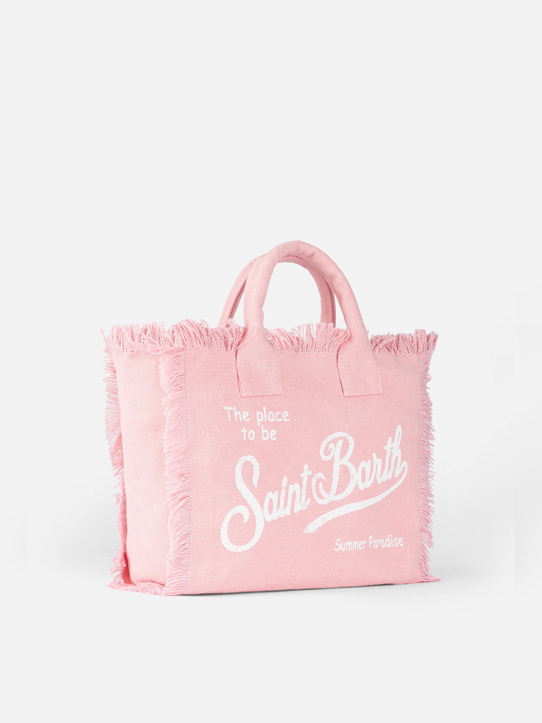 Colette pink cotton canvas handbag - Image 4