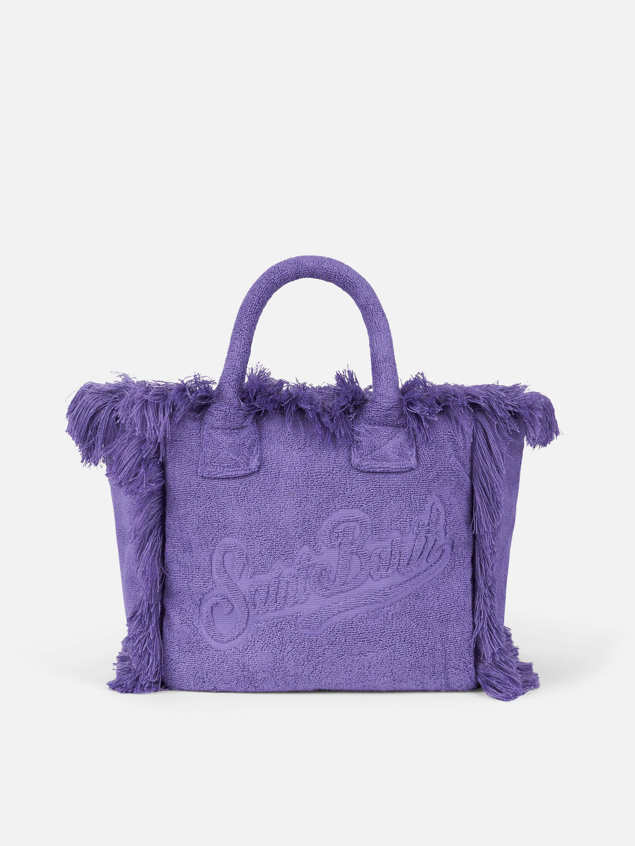 Colette purple terry soft handbag - Image 4