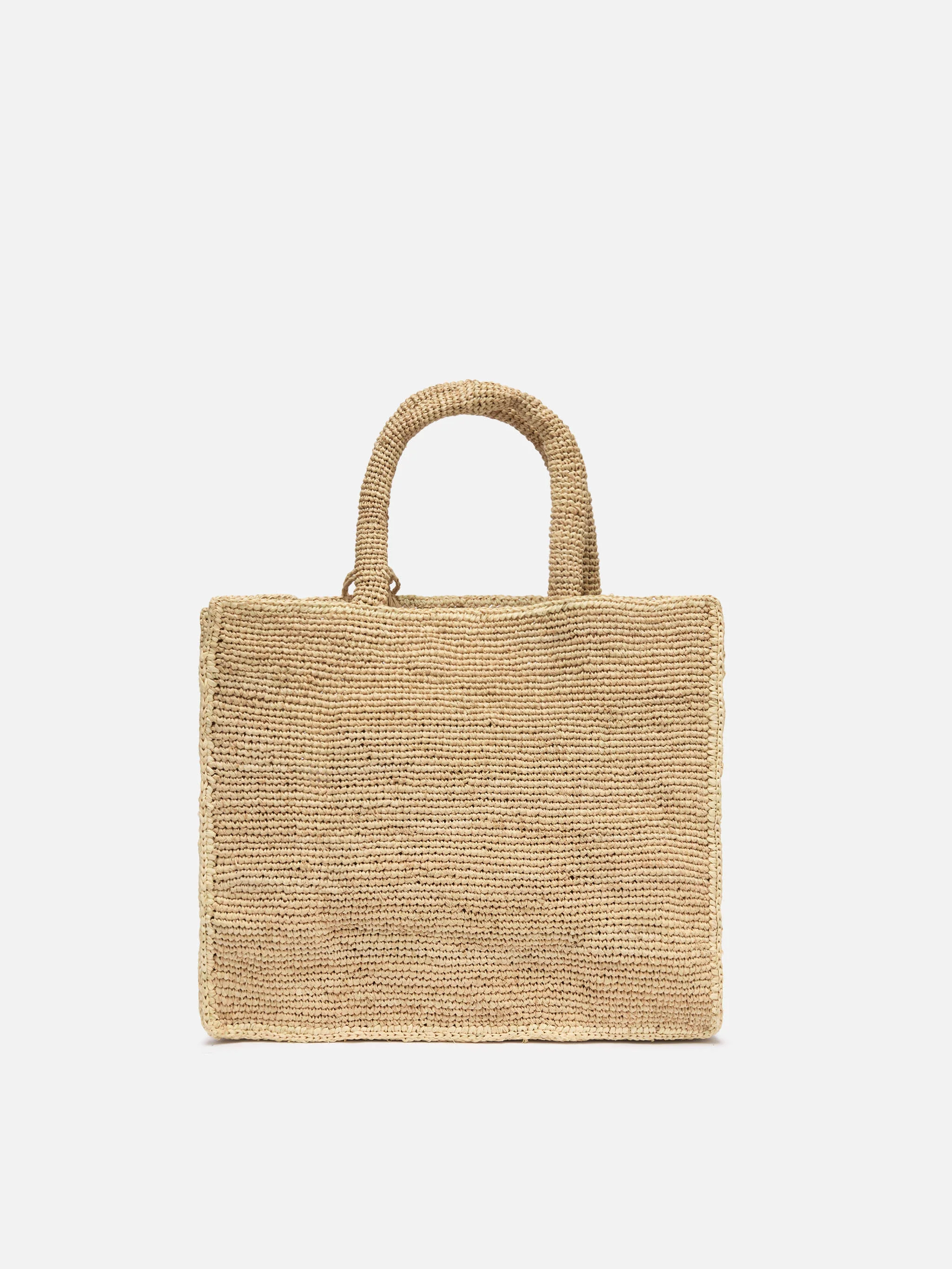 Colette Raffia handbag with logo  embroidery - Image 4
