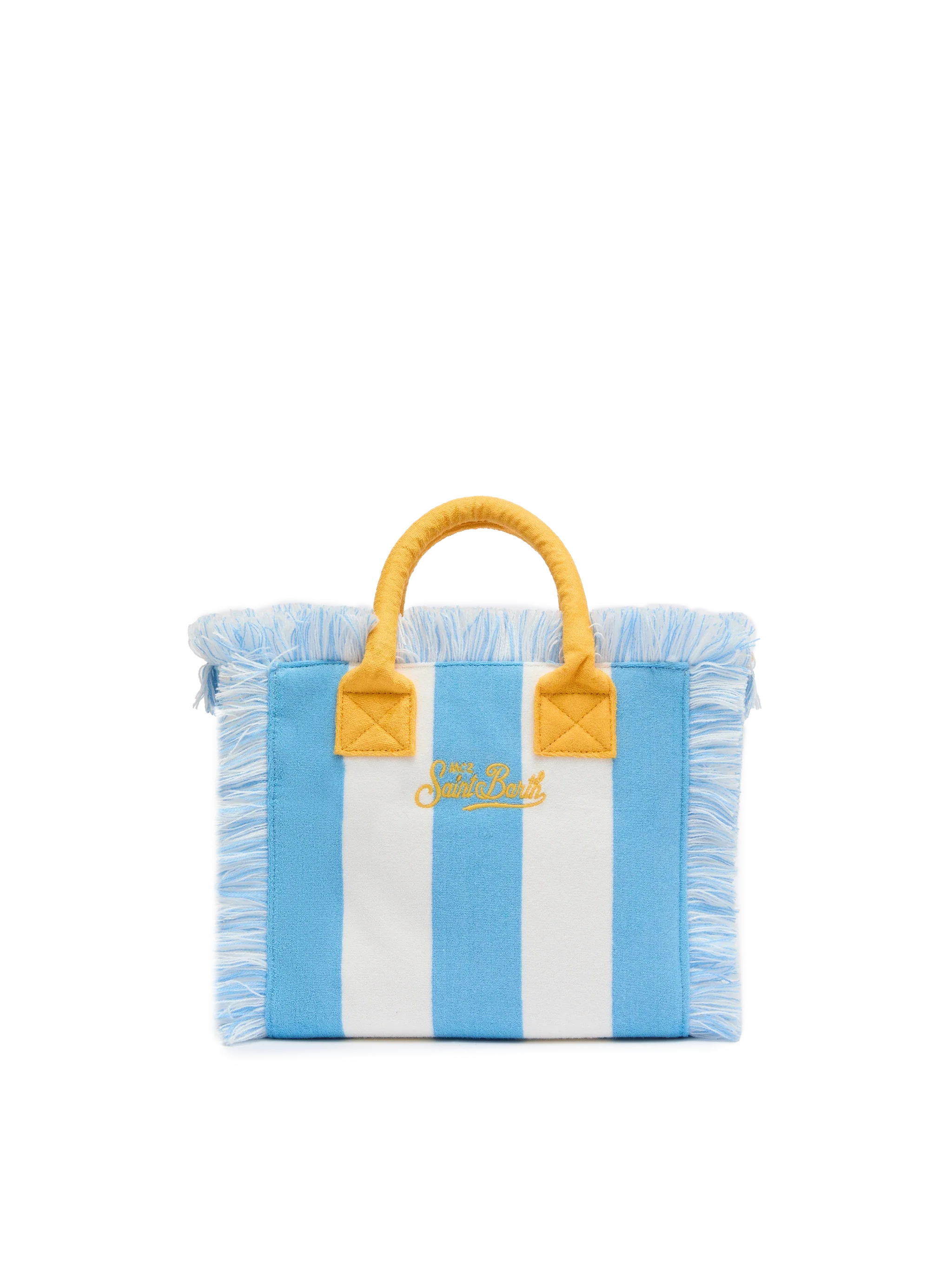 Colette Sponge light blue striped terry handbag - Image 5