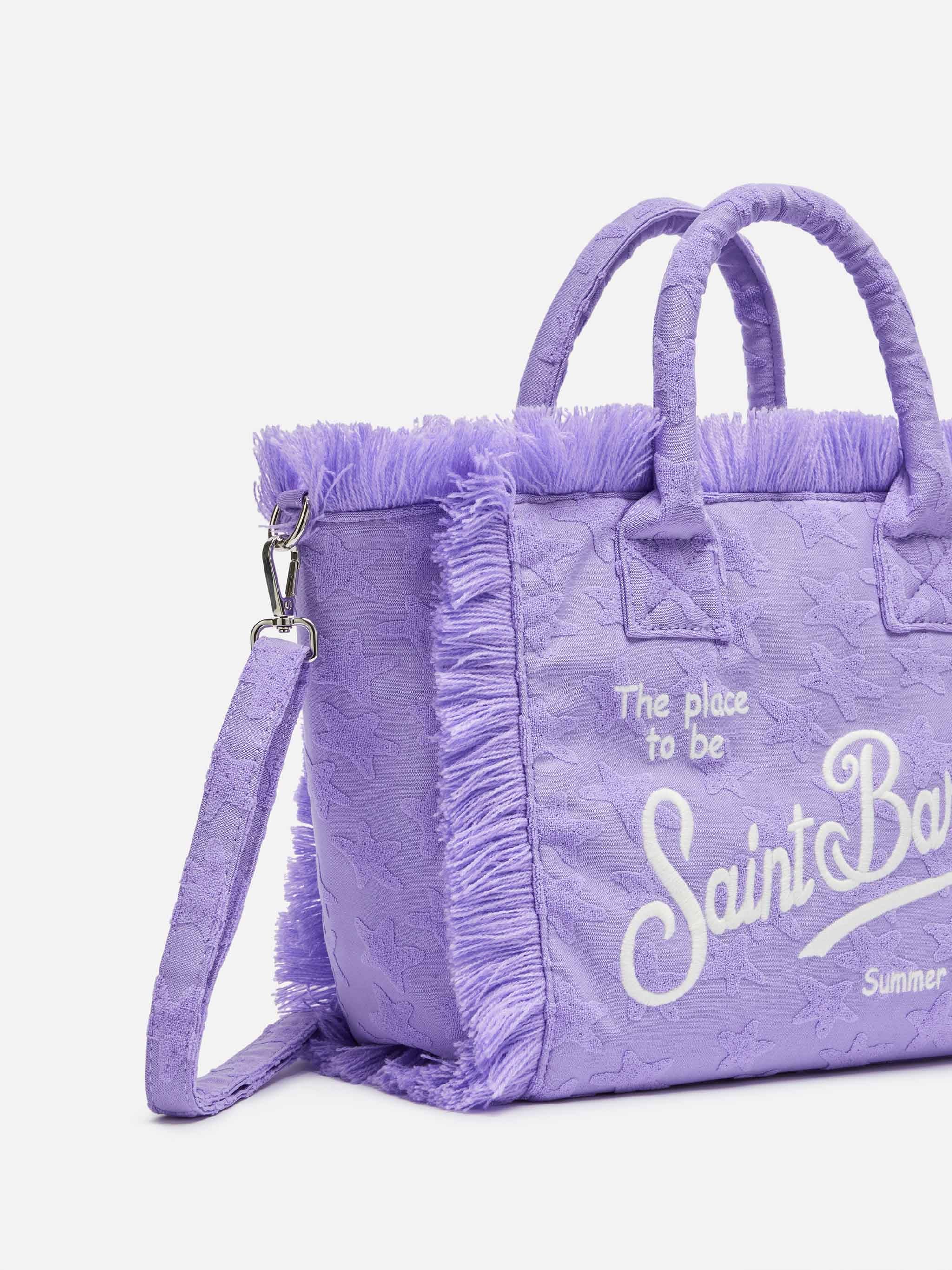 Colette Sponge lilac stars embossed terry handbag - Image 3