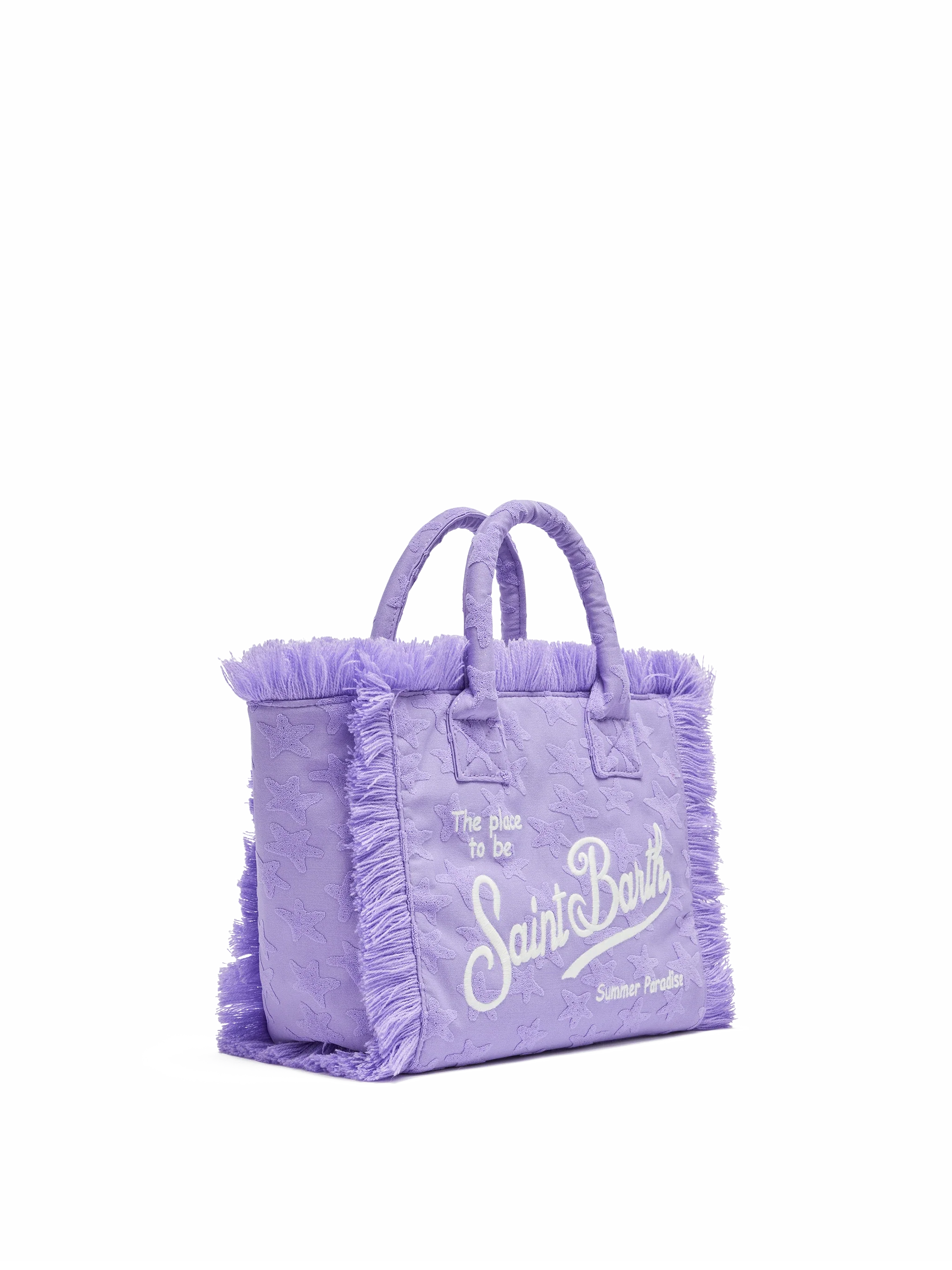 Colette Sponge lilac stars embossed terry handbag - Image 4