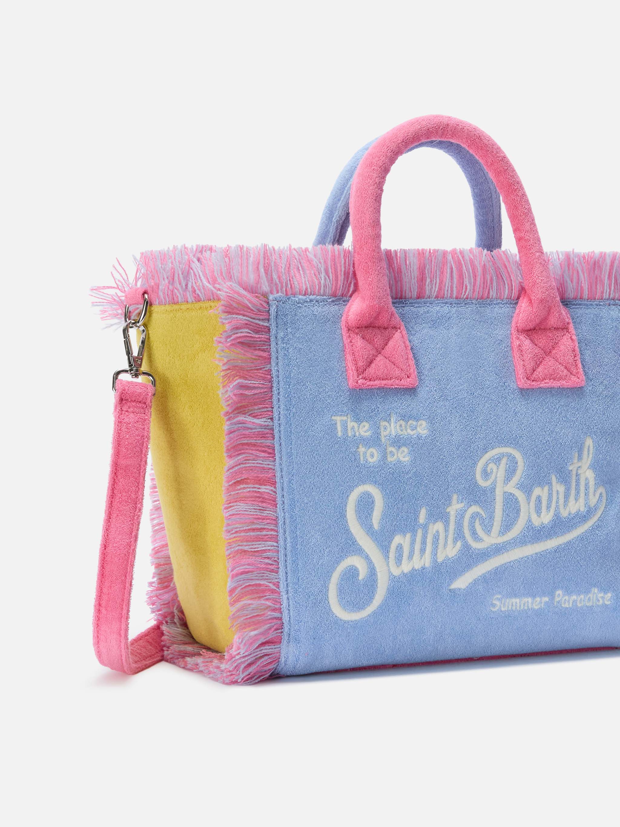 Colette terry effect multicolor color block bag - Image 3