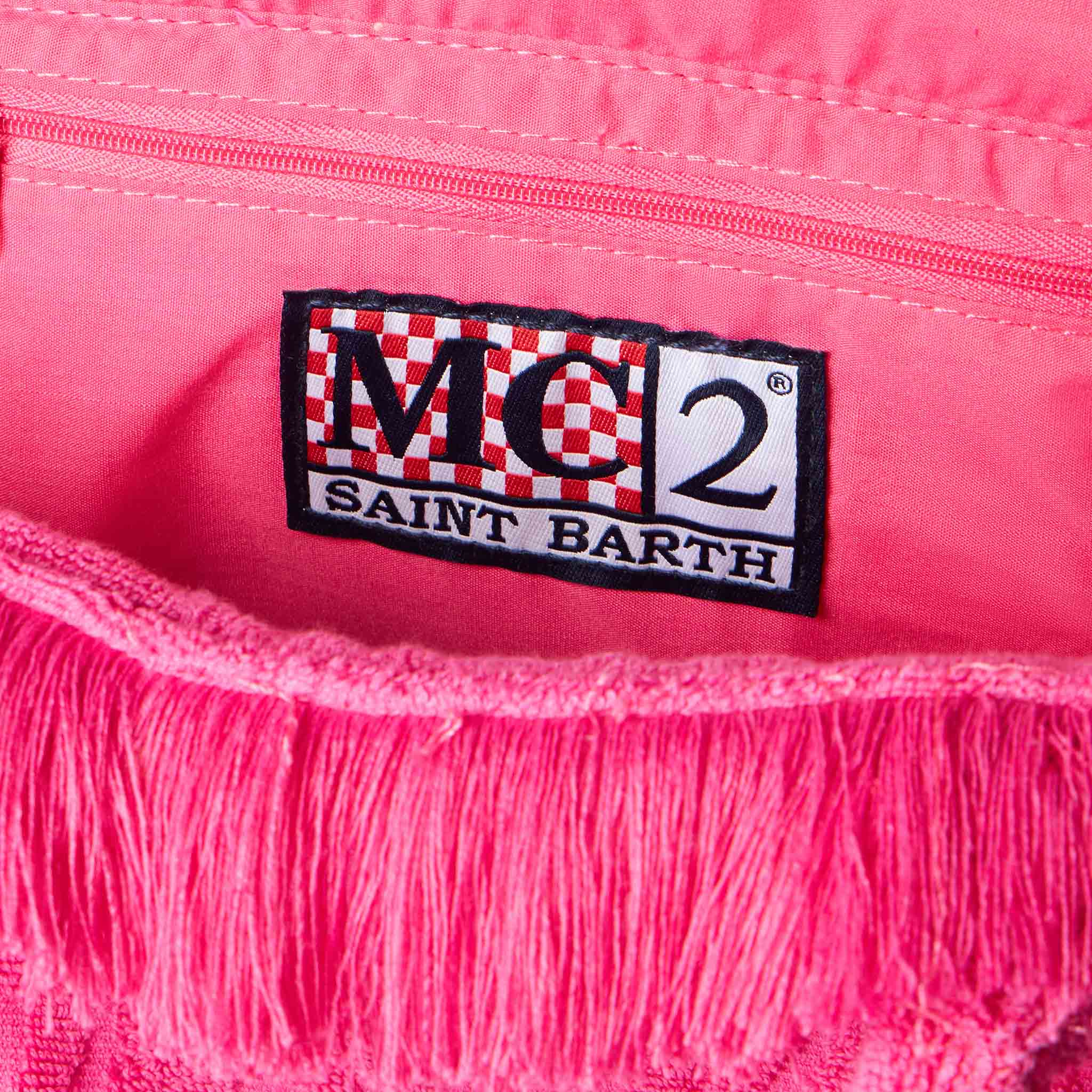 Colette Terry embossed fuchsia handbag - Image 4