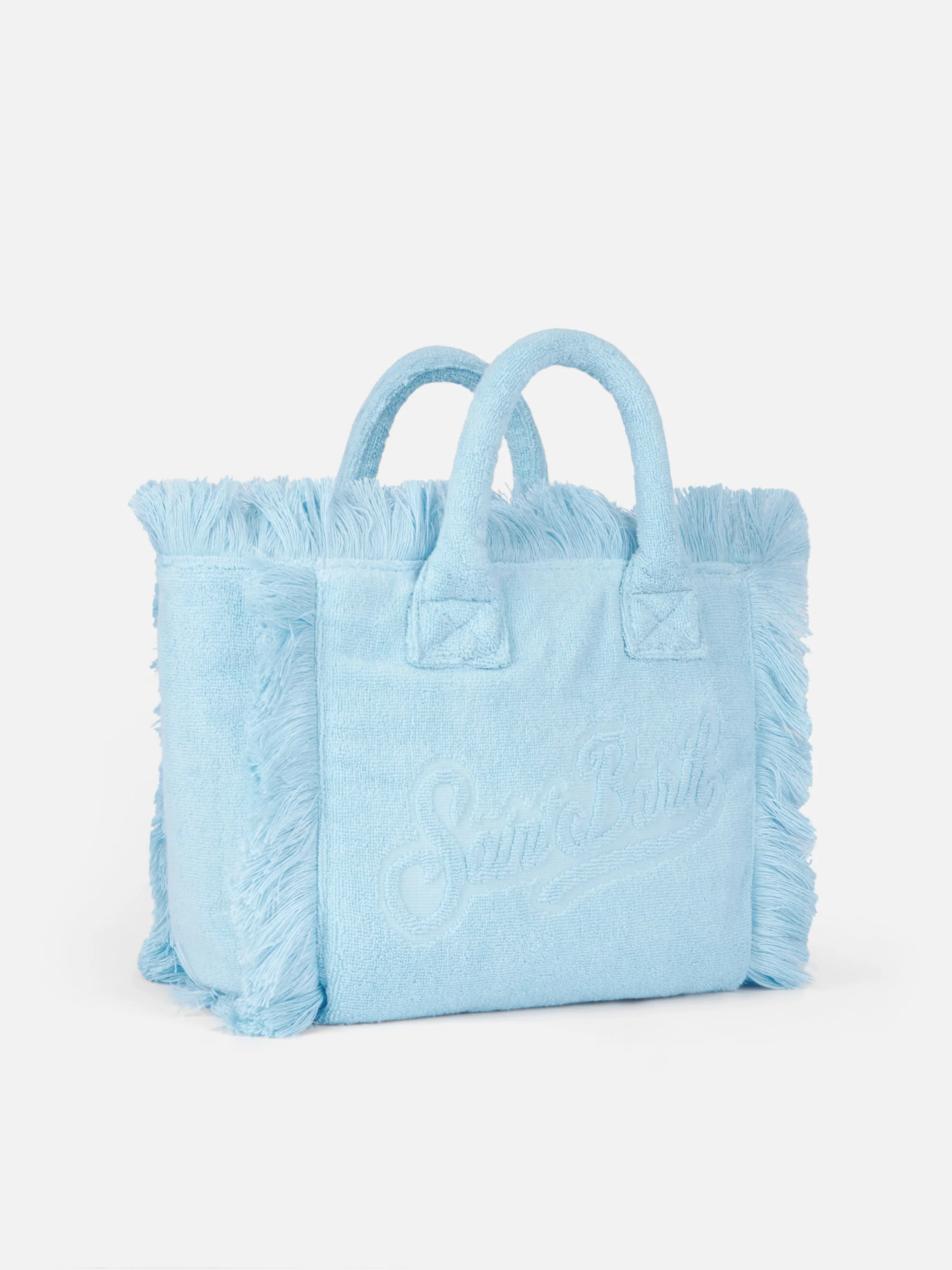 Colette Terry embossed light blue handbag - Image 4