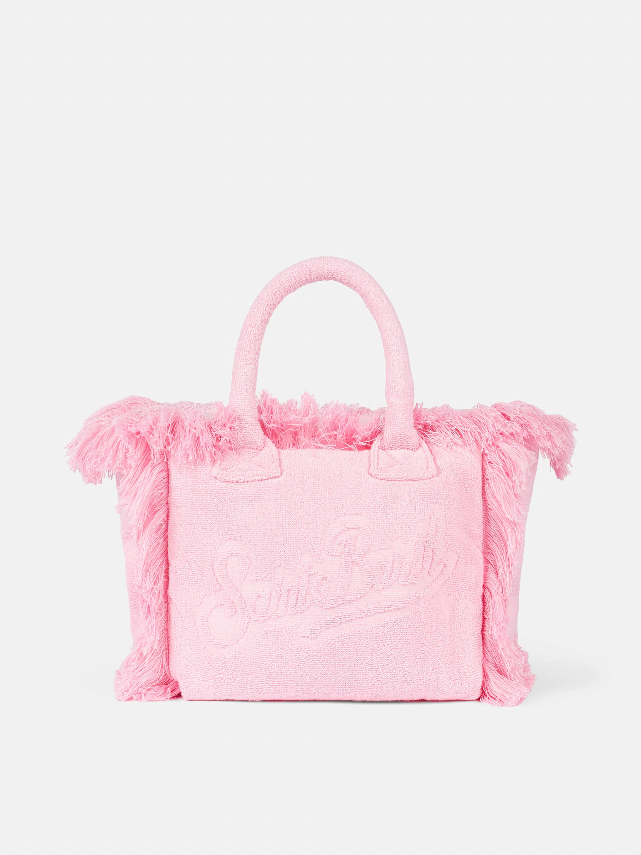 Colette Terry embossed pink handbag - Image 4