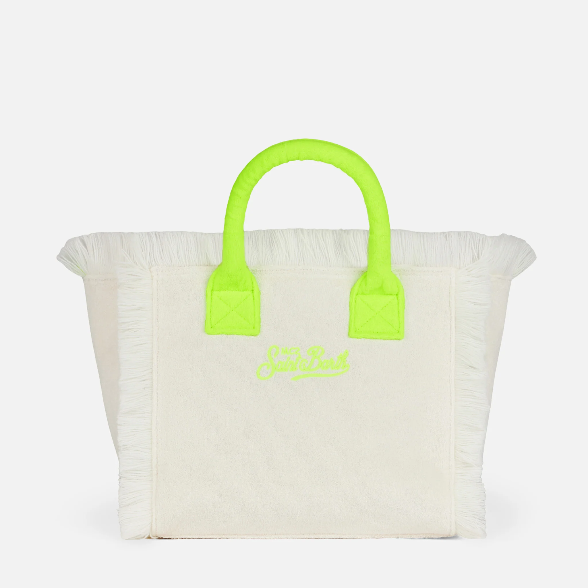 Colette white terry handbag with Saint Barth logo - Image 3