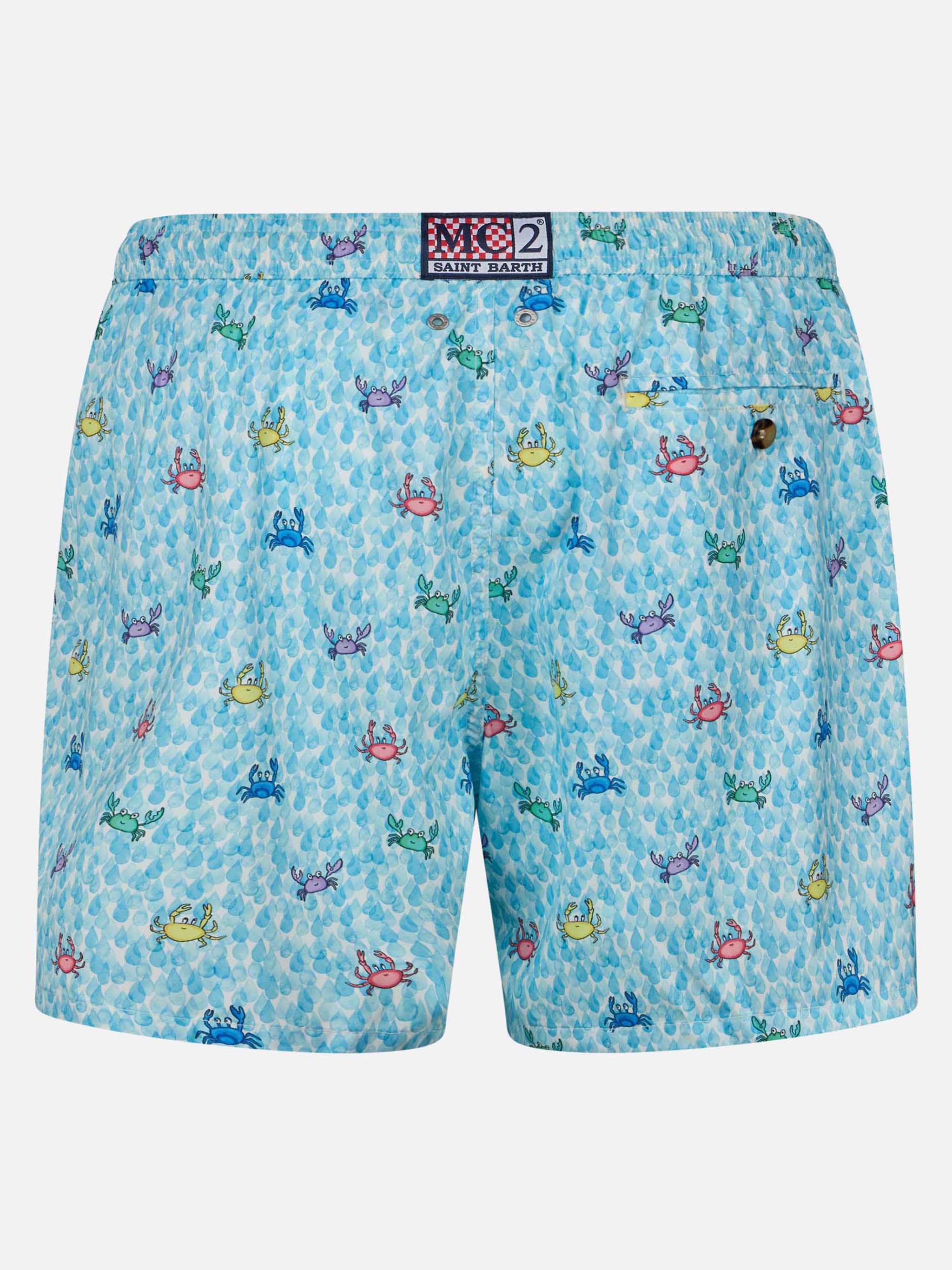 Comfort Light swim shorts with crabs print - Image 2