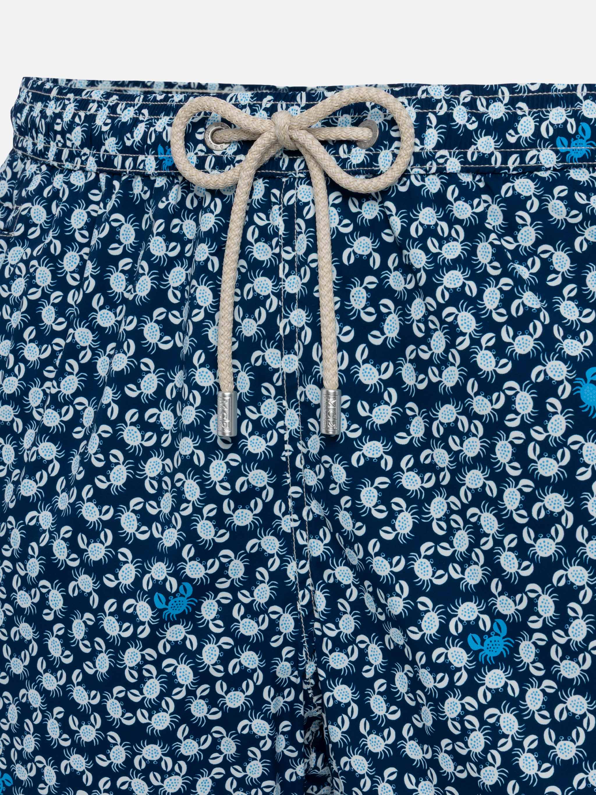 Comfort Light swim shorts with crabs print - Image 3