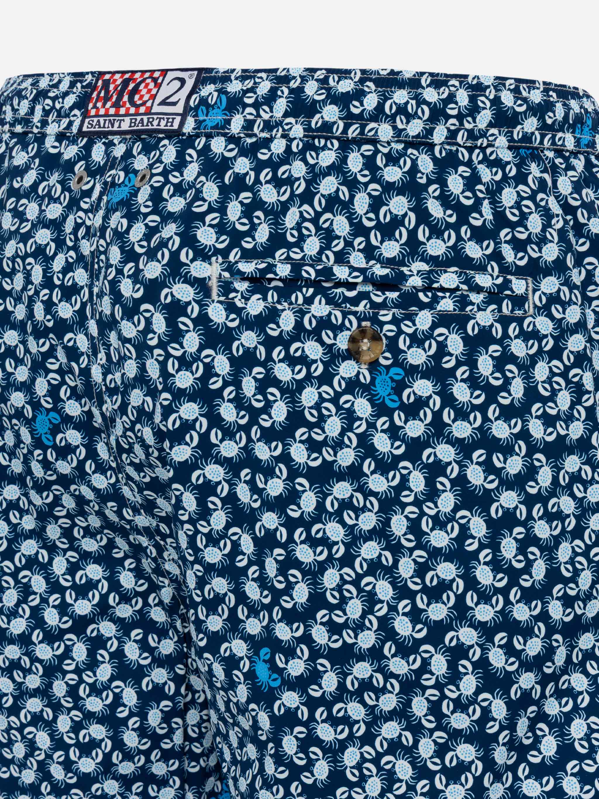 Comfort Light swim shorts with crabs print - Image 4