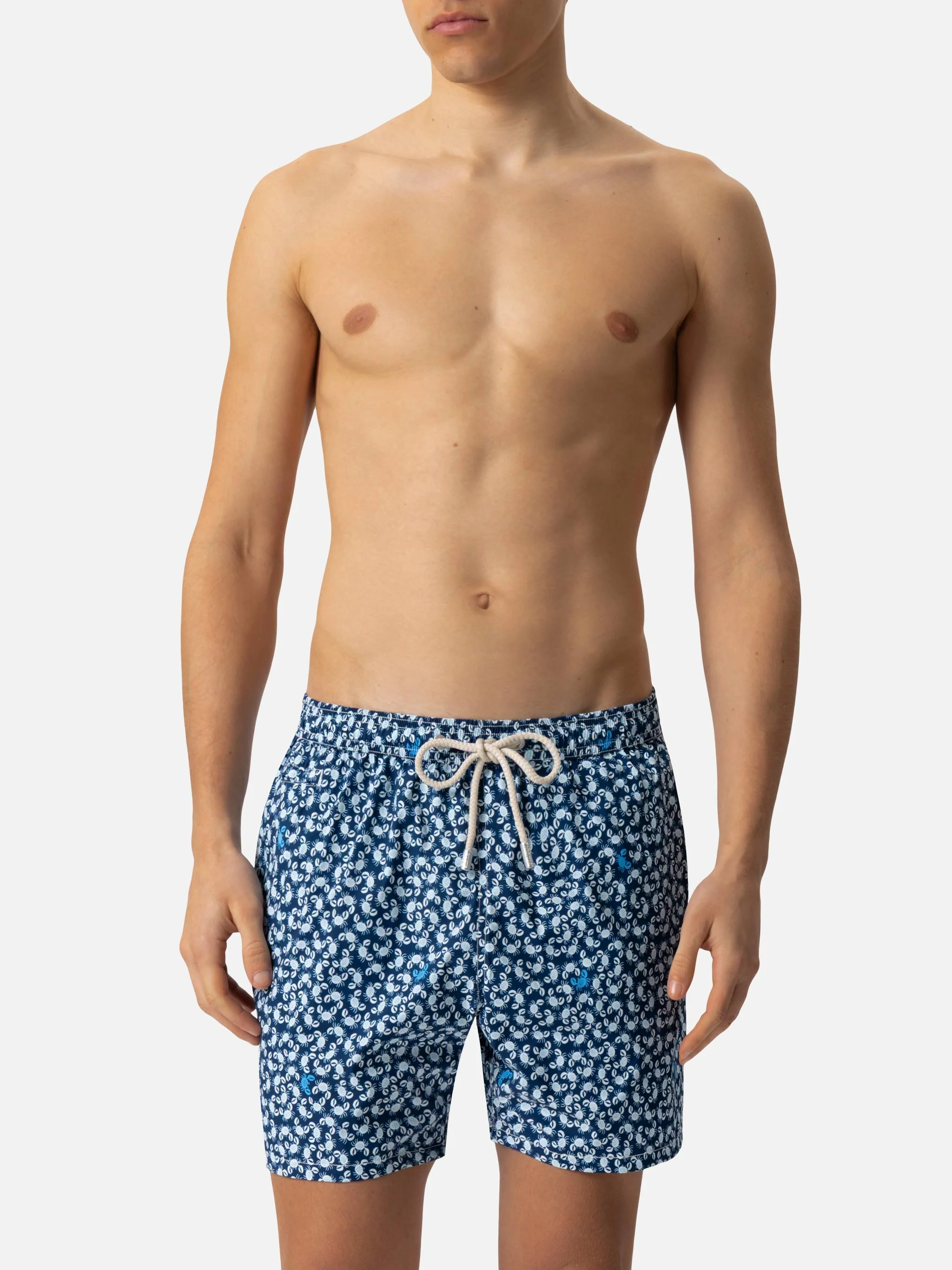 Comfort Light swim shorts with crabs print - Image 5