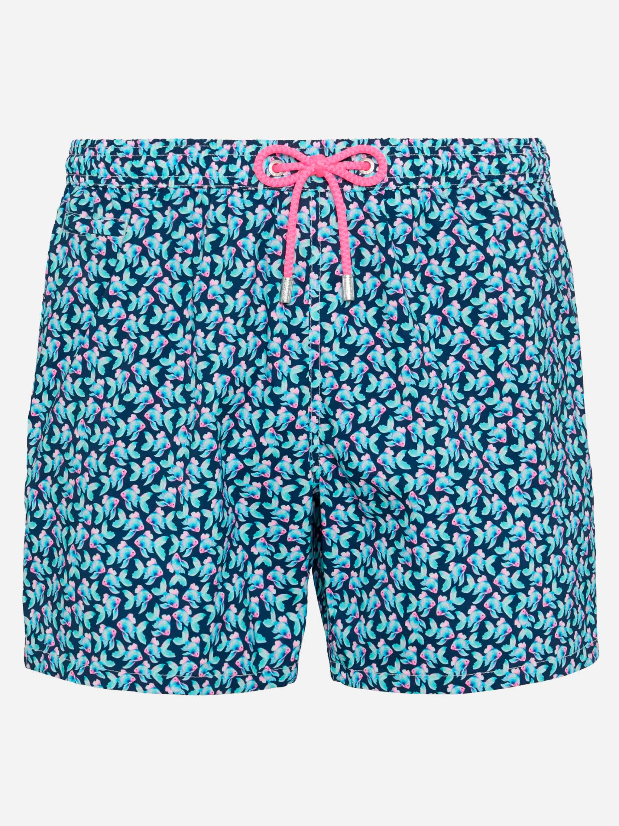 Comfort Light swim shorts with fish print