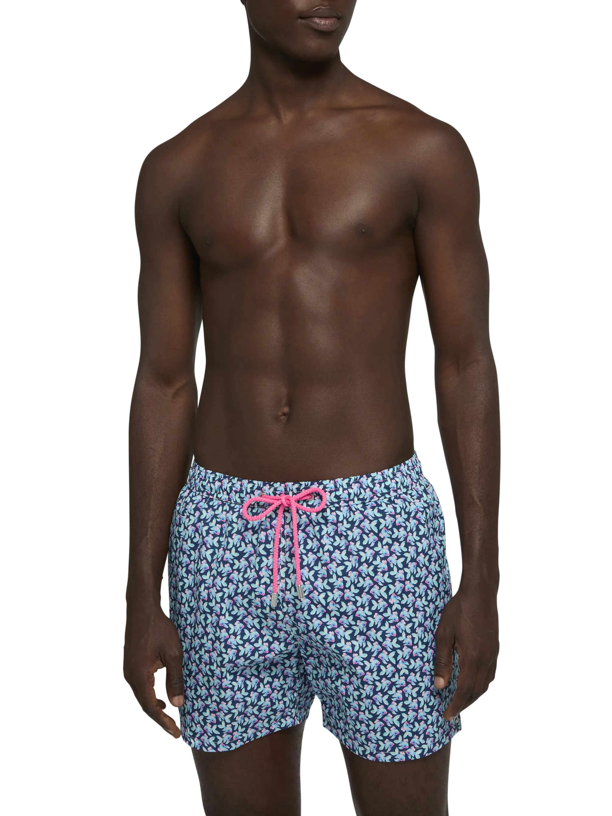 Comfort Light swim shorts with fish print - Image 3