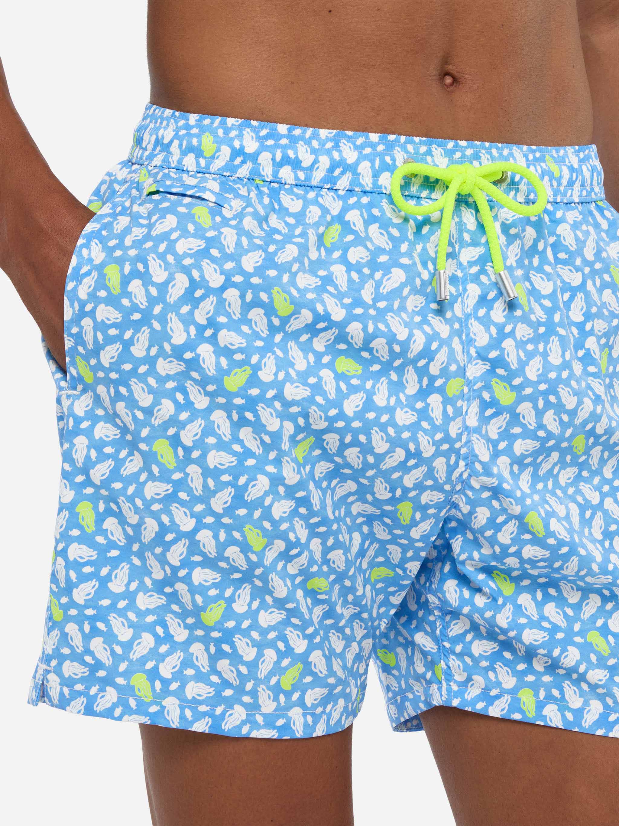 Comfort Light swim shorts with jelly fish print - Image 4