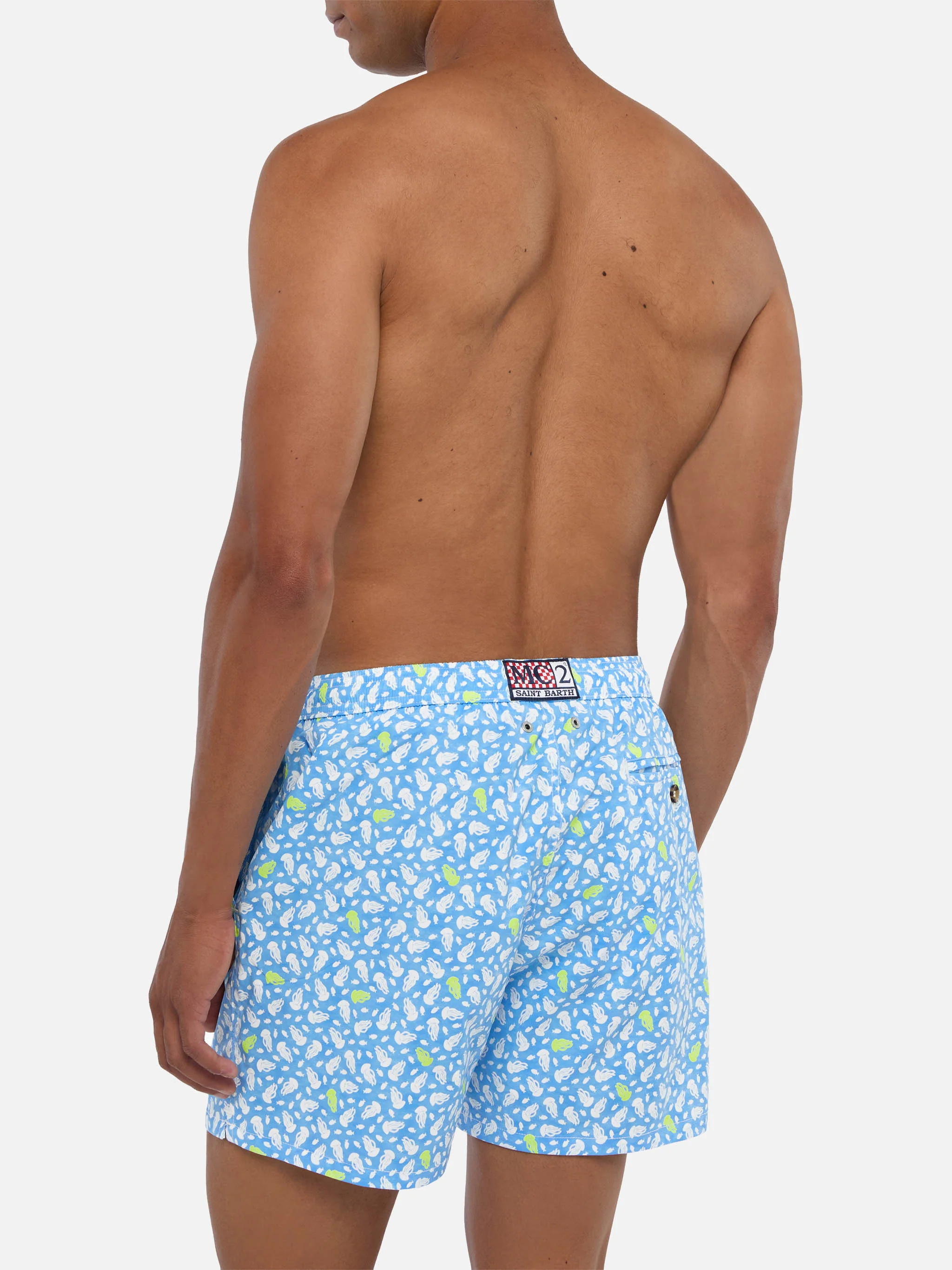 Comfort Light swim shorts with jelly fish print - Image 5
