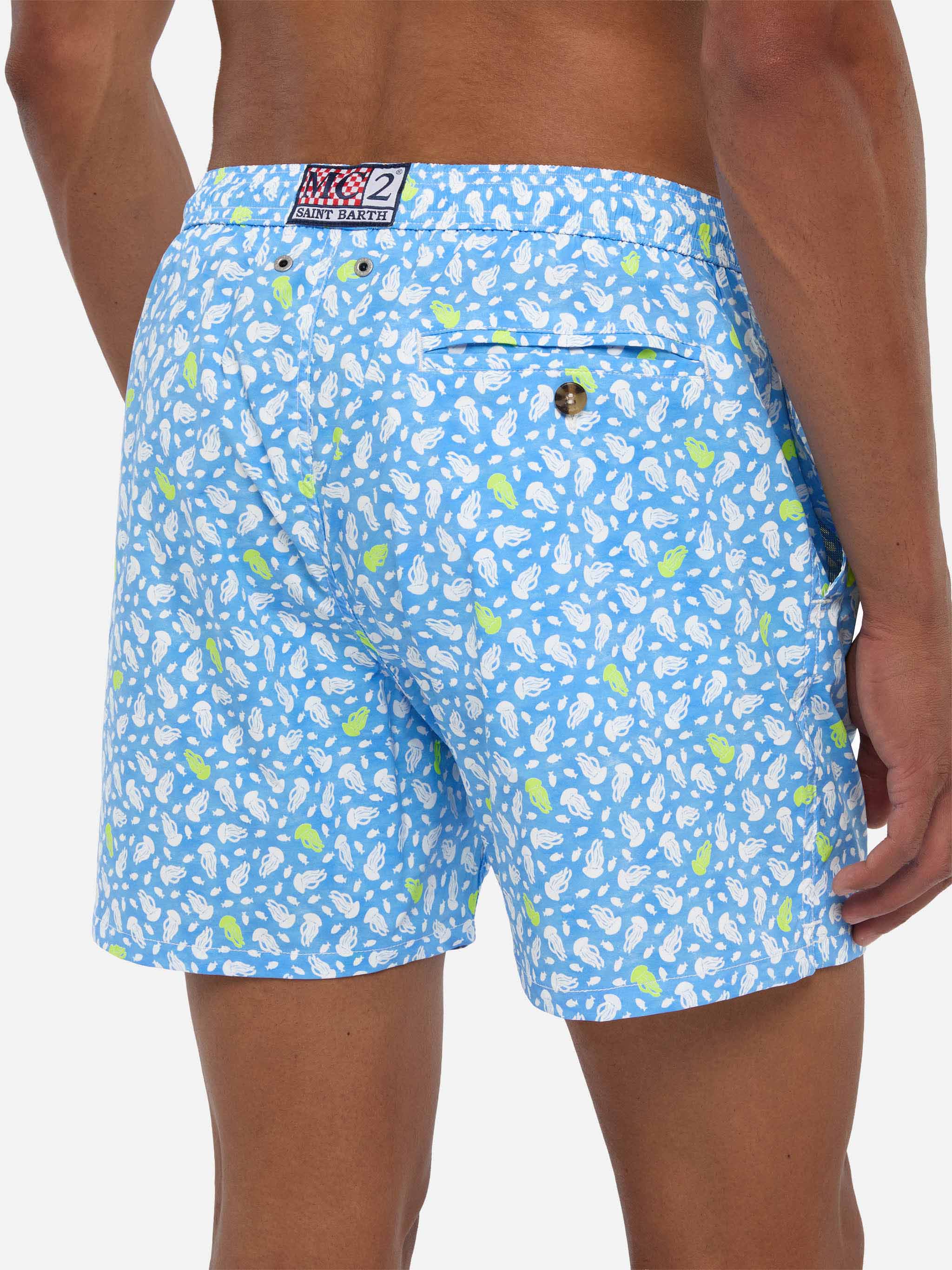 Comfort Light swim shorts with jelly fish print - Image 6