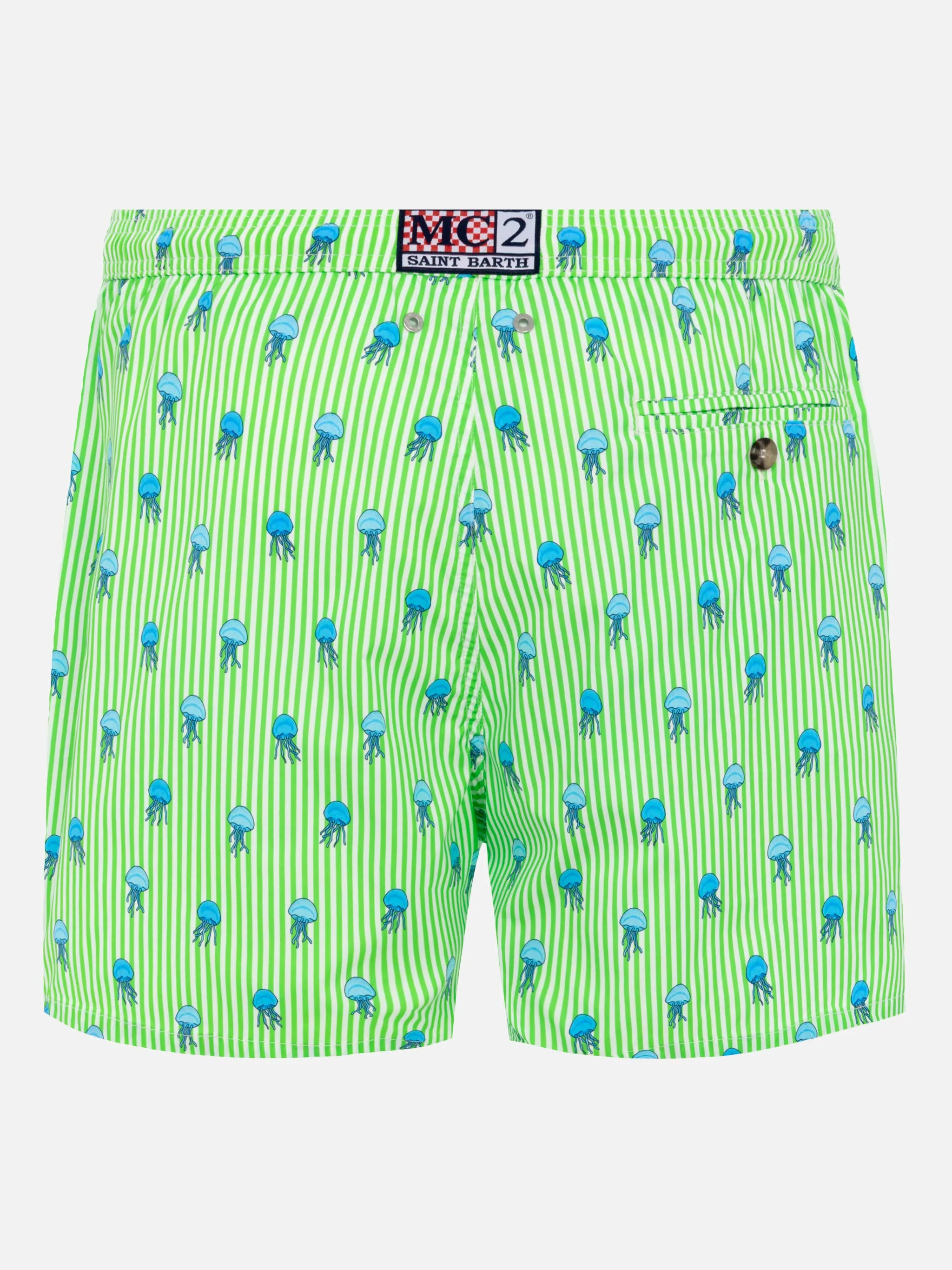 Comfort Light swim shorts with jelly fish print - Image 2