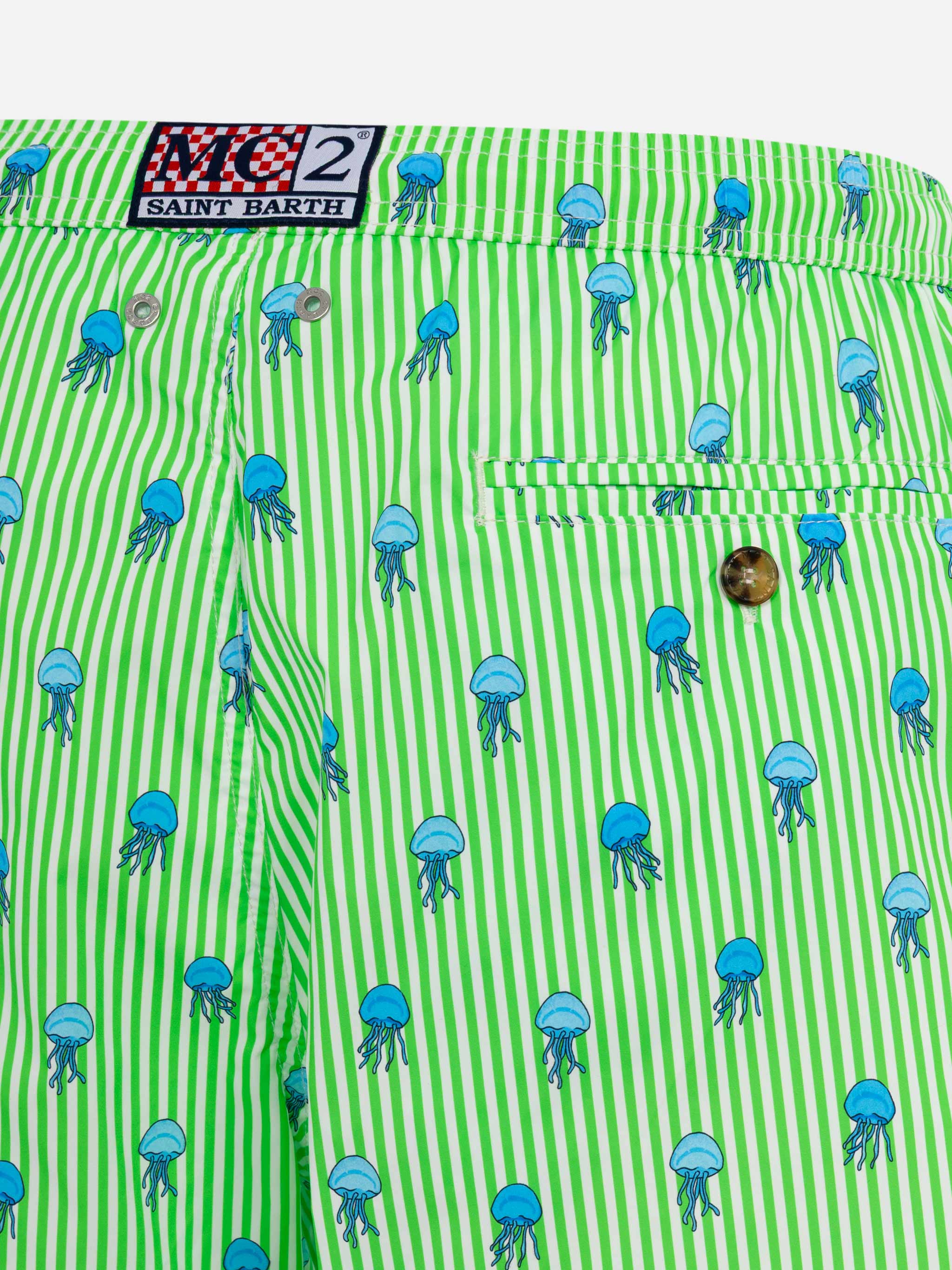 Comfort Light swim shorts with jelly fish print - Image 4