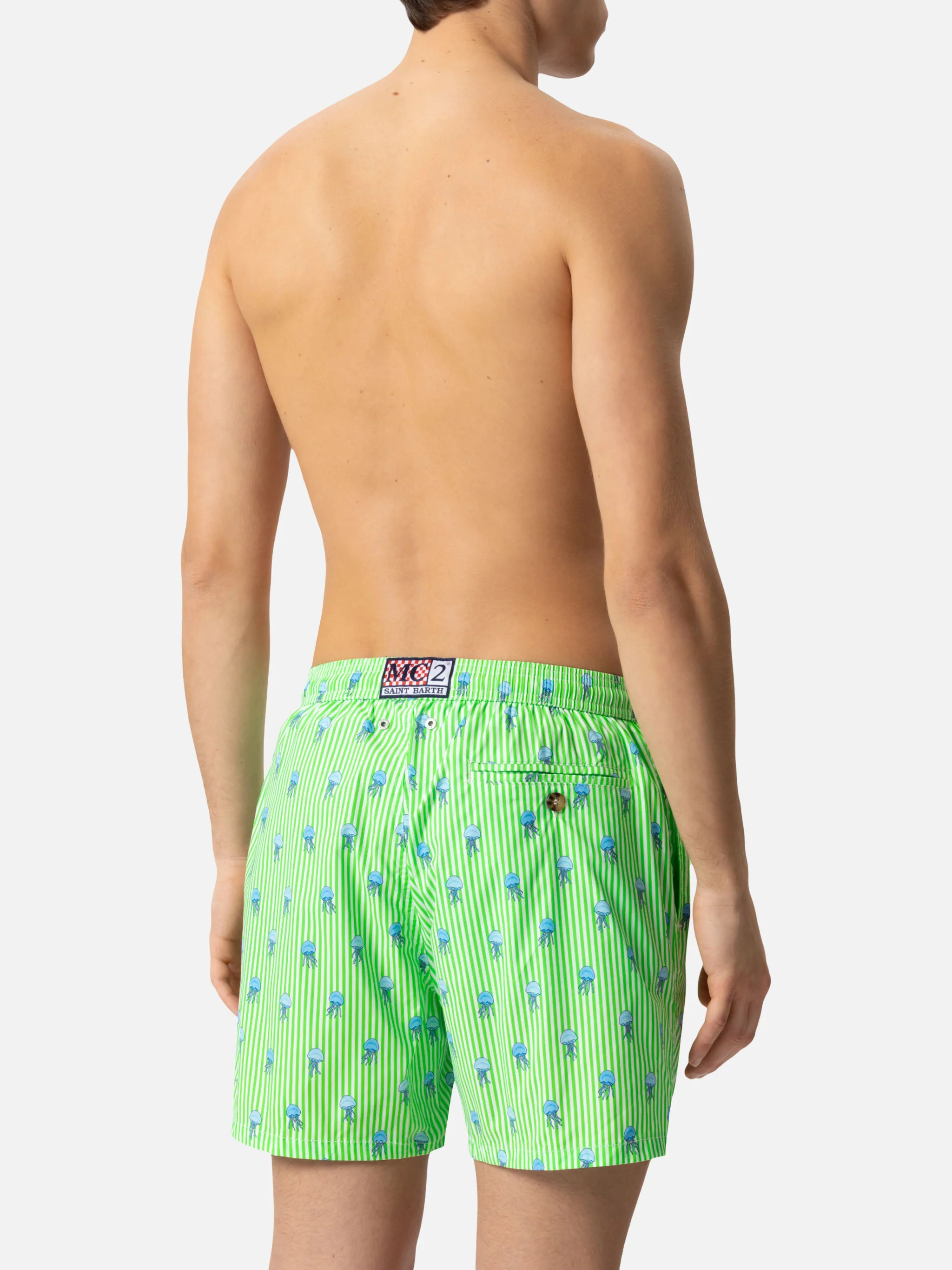Comfort Light swim shorts with jelly fish print - Image 6