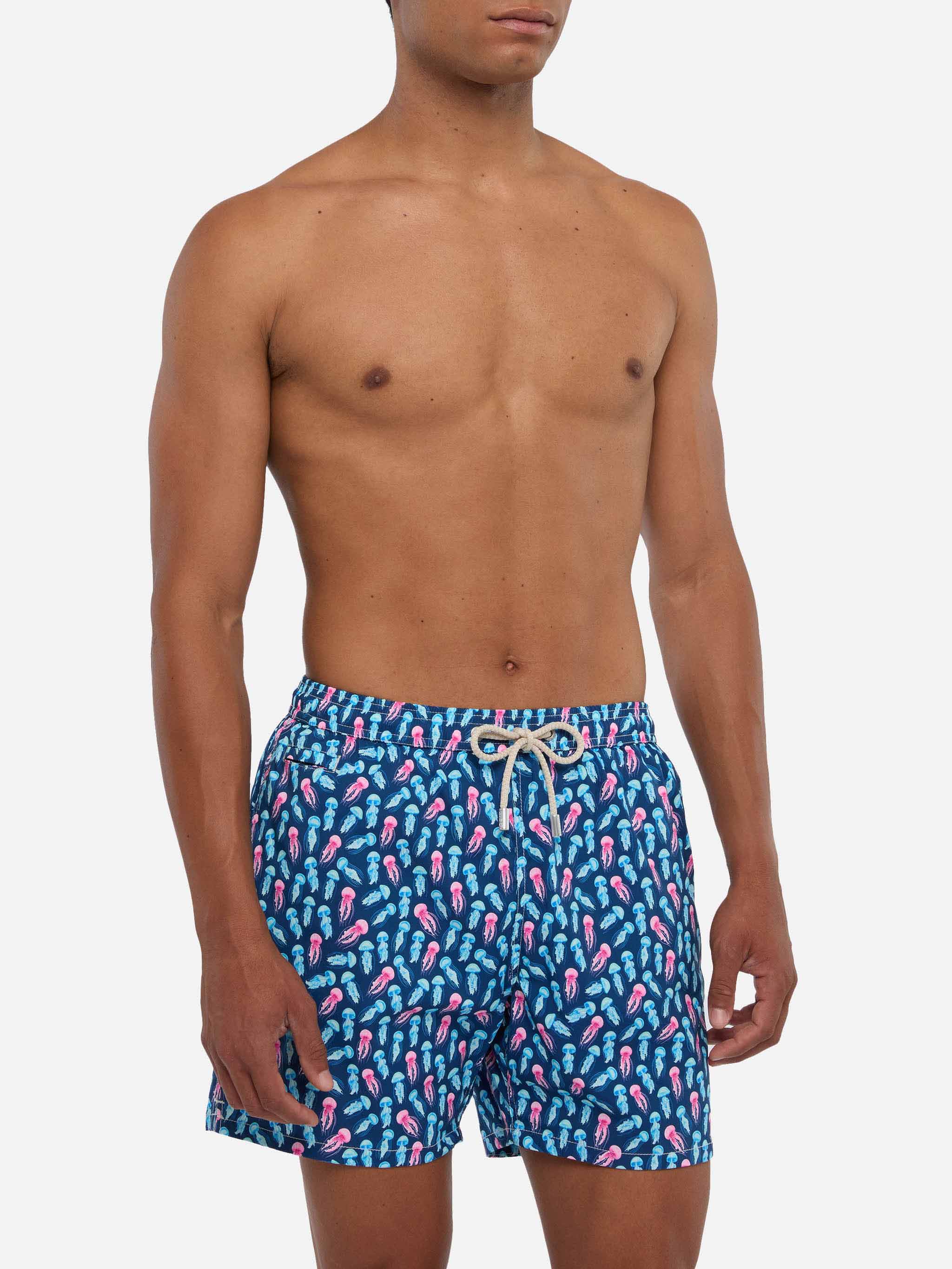 Comfort Light swim shorts with jellyfish print - Image 3