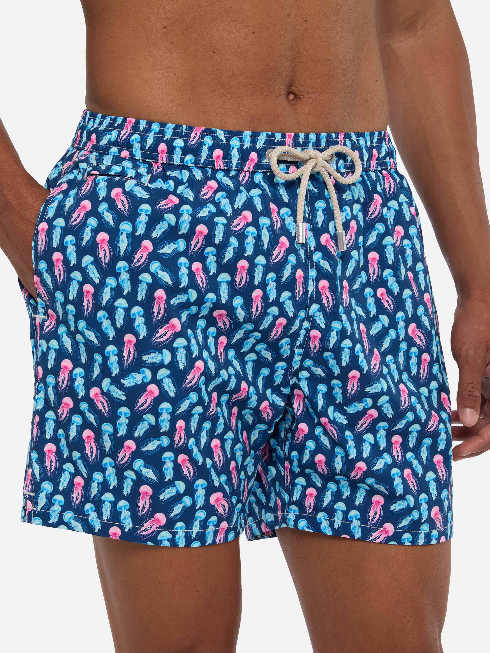Comfort Light swim shorts with jellyfish print - Image 4