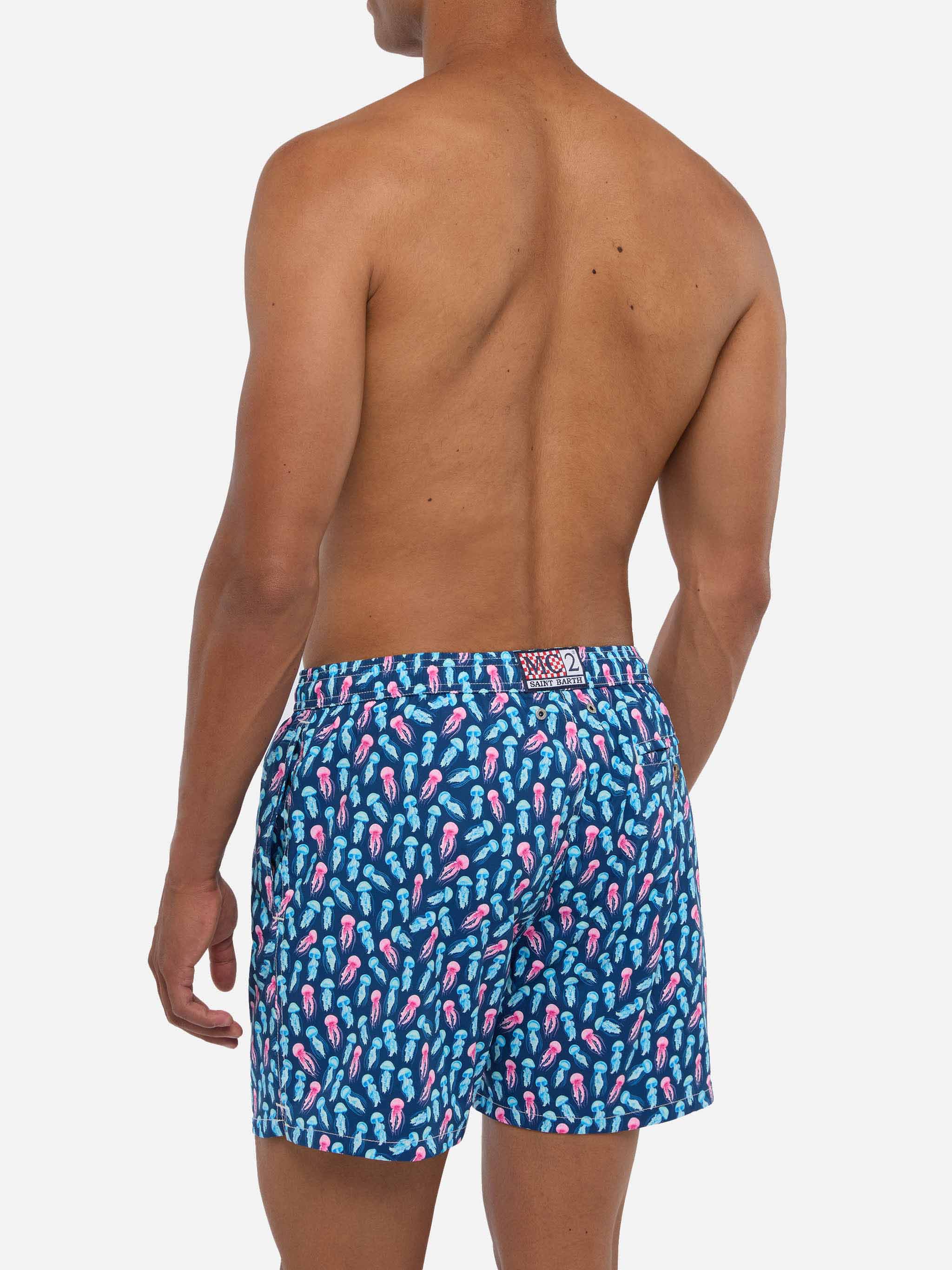 Comfort Light swim shorts with jellyfish print - Image 5