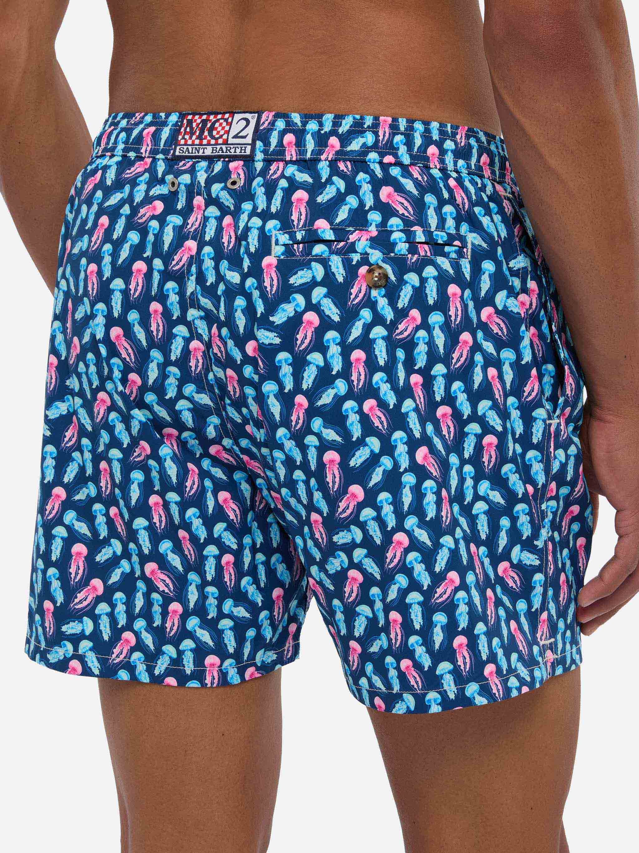 Comfort Light swim shorts with jellyfish print - Image 6