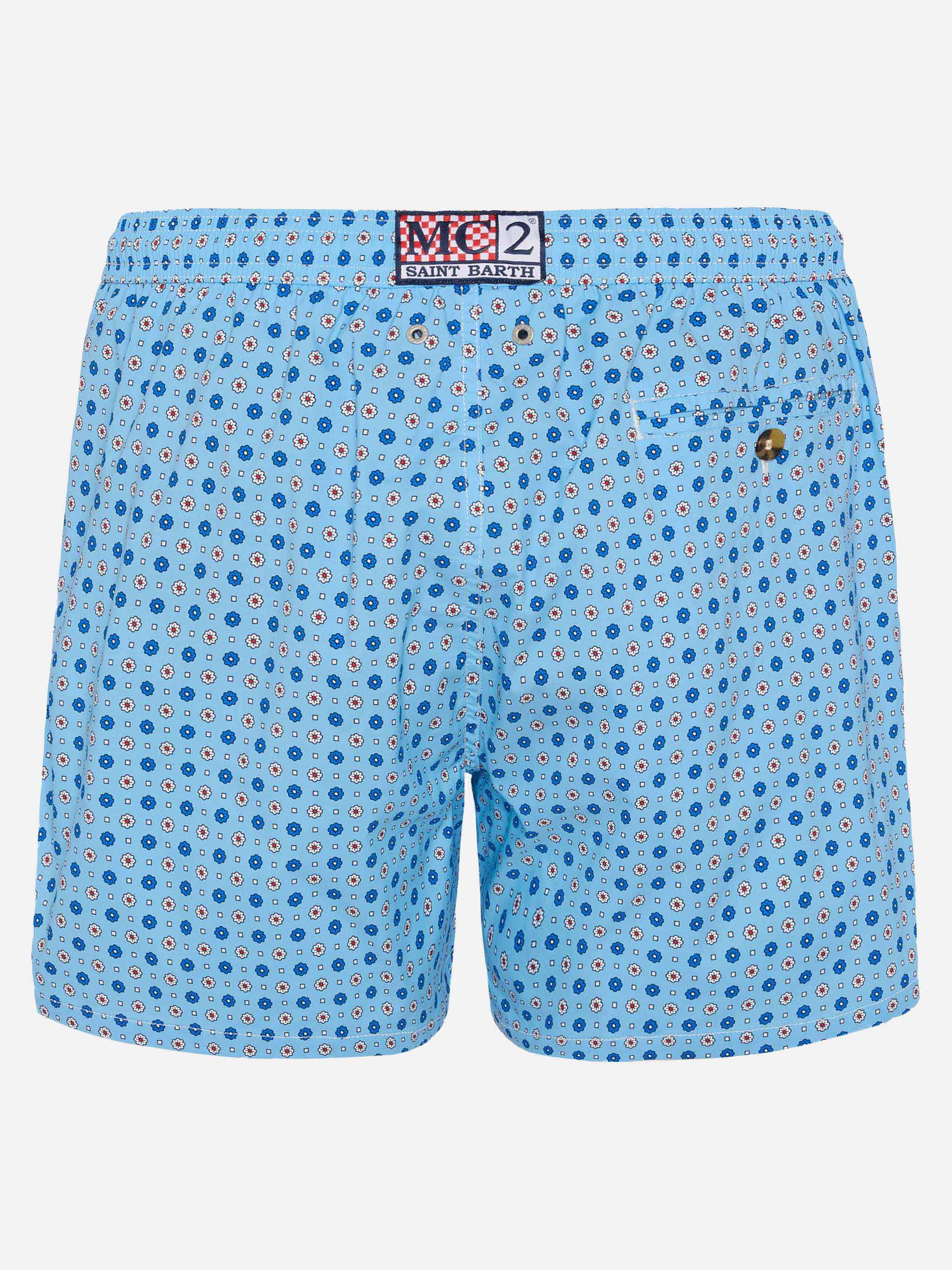 Comfort Light swim shorts with micro tie print - Image 2