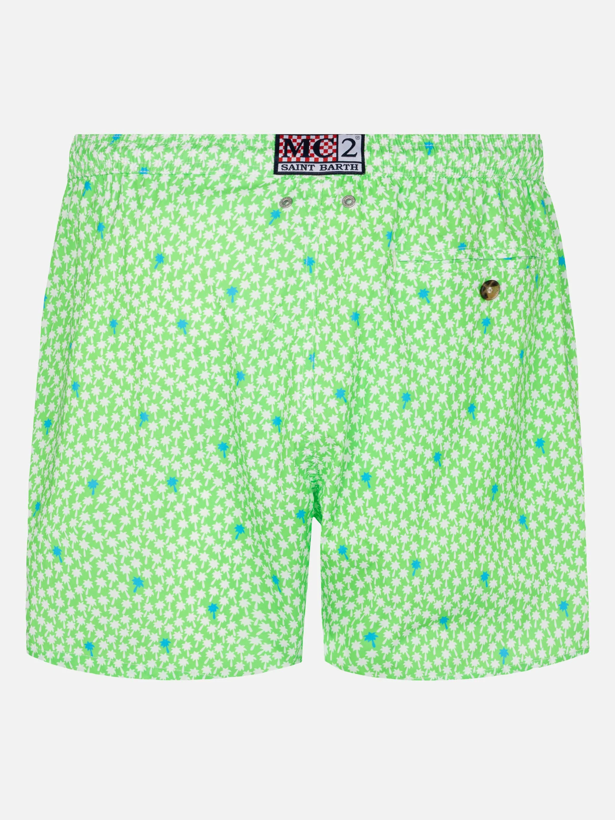 Comfort Light swim shorts with palm print - Image 2