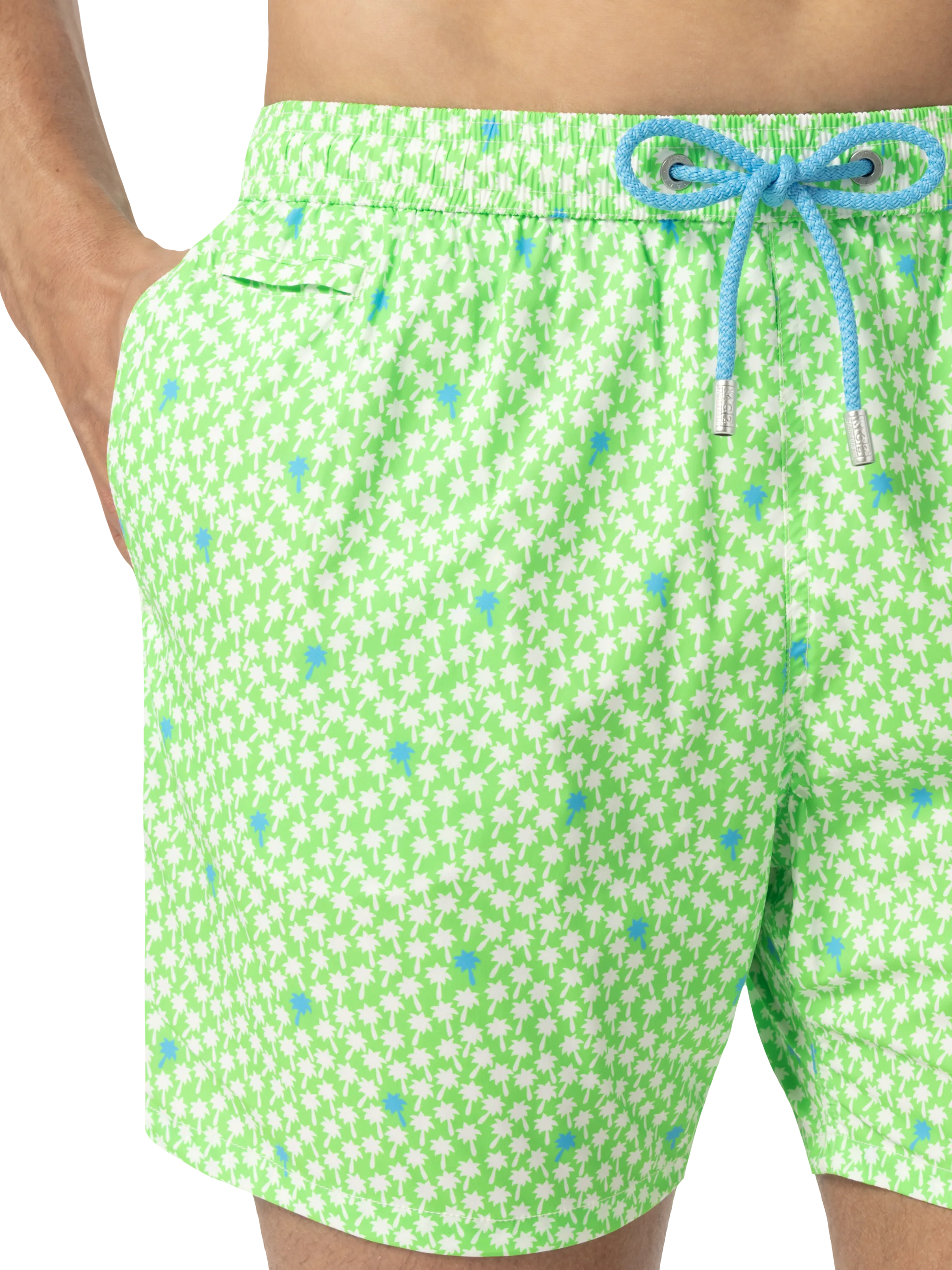 Comfort Light swim shorts with palm print - Image 5