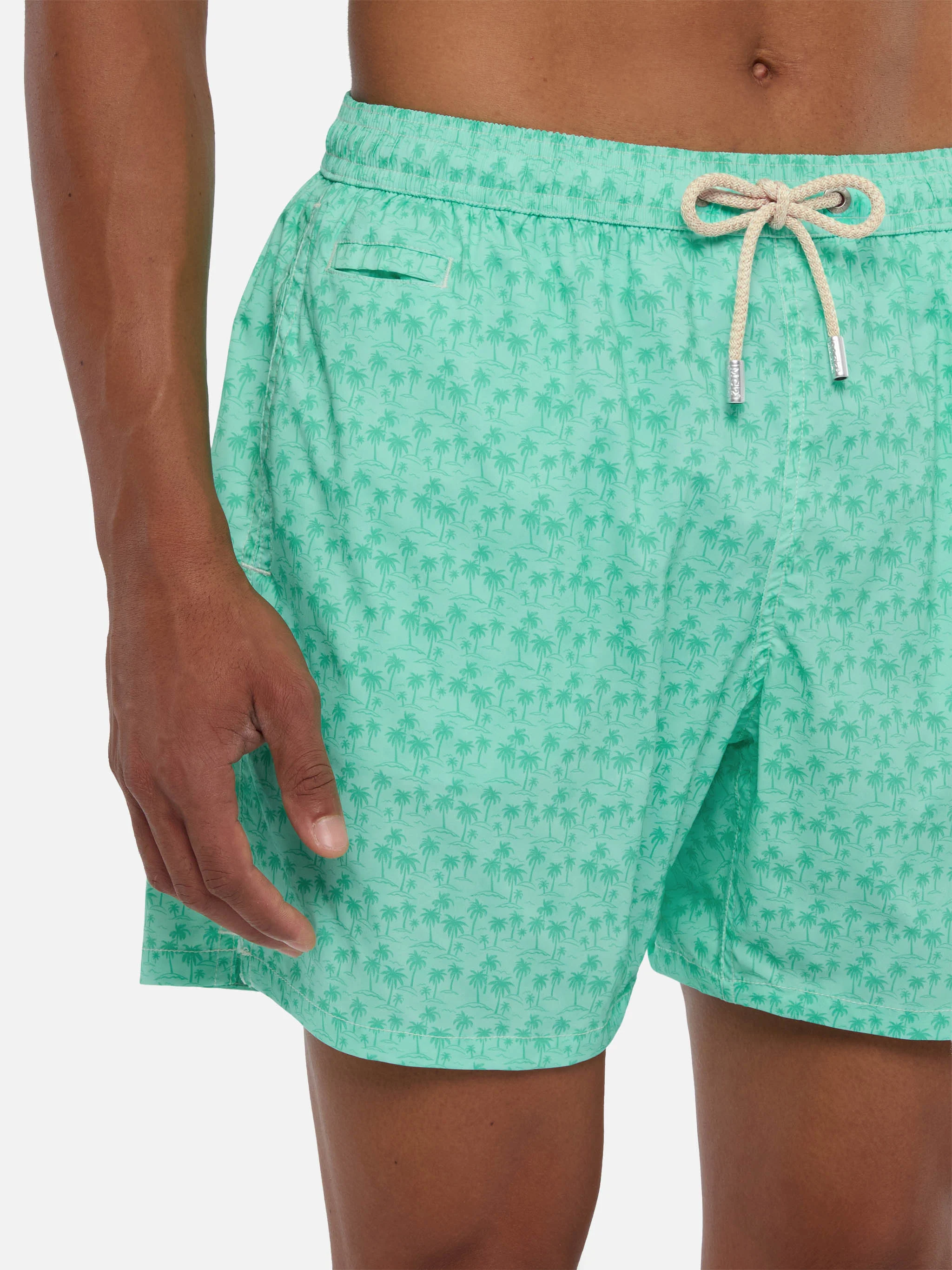 Comfort Light swim shorts with palms print - Image 4