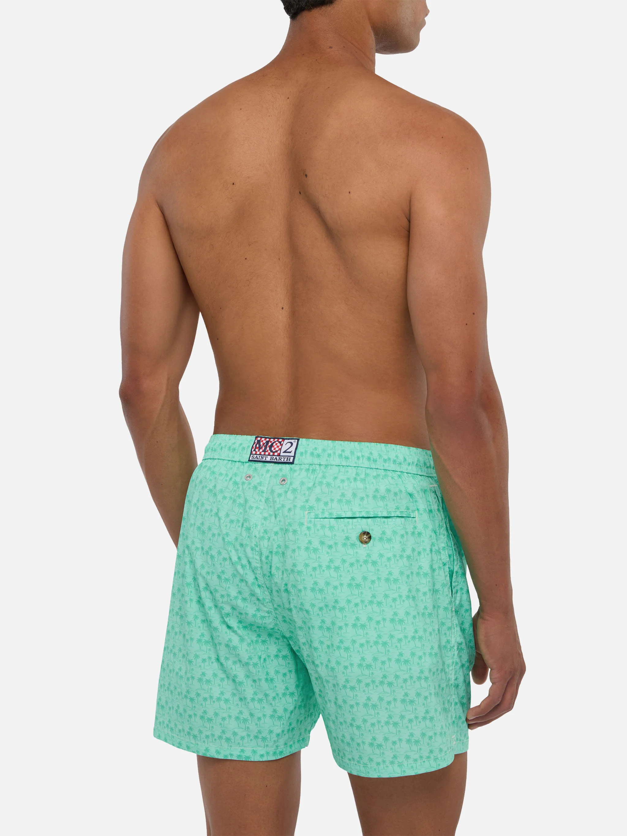 Comfort Light swim shorts with palms print - Image 5