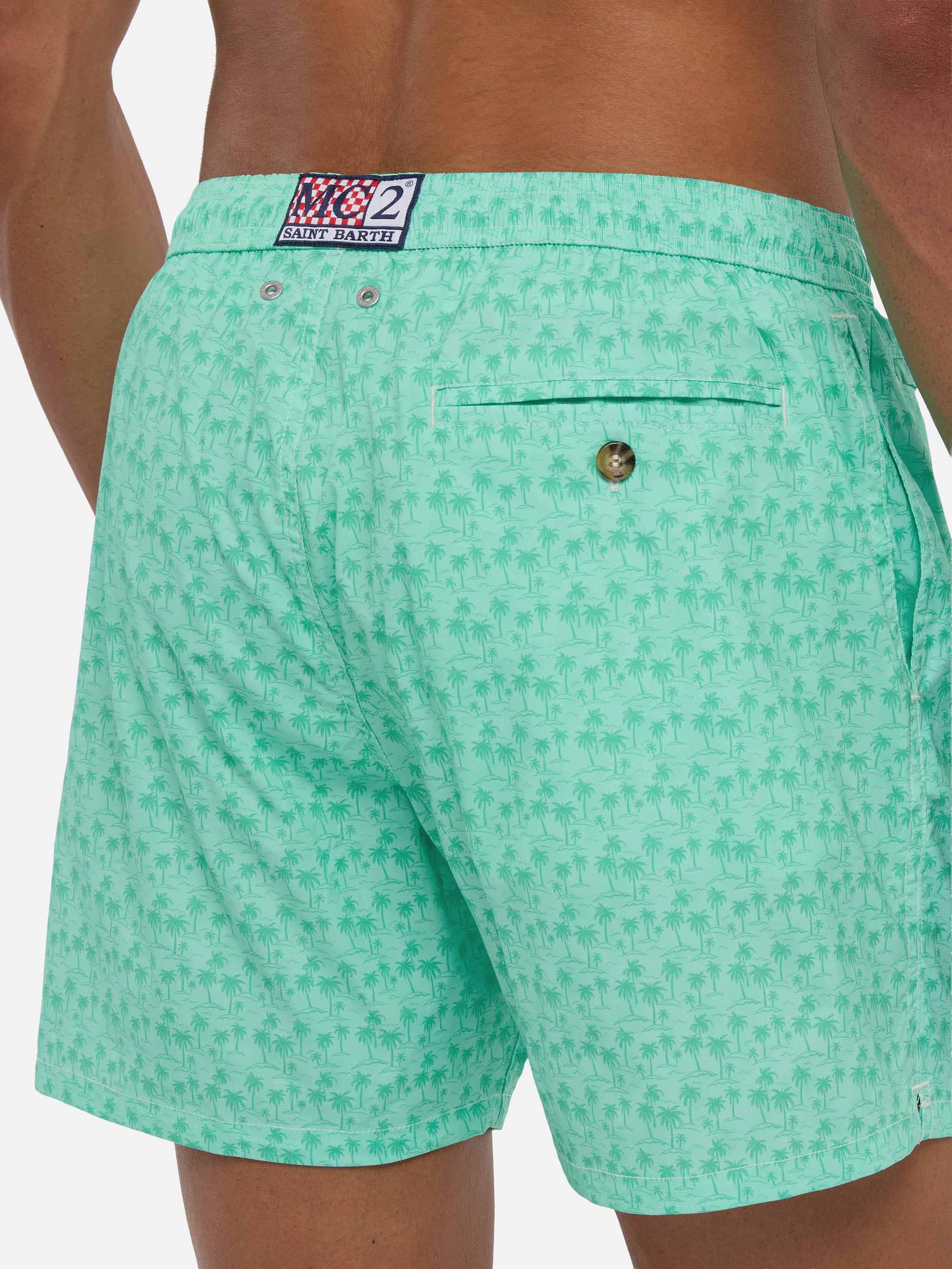 Comfort Light swim shorts with palms print - Image 6