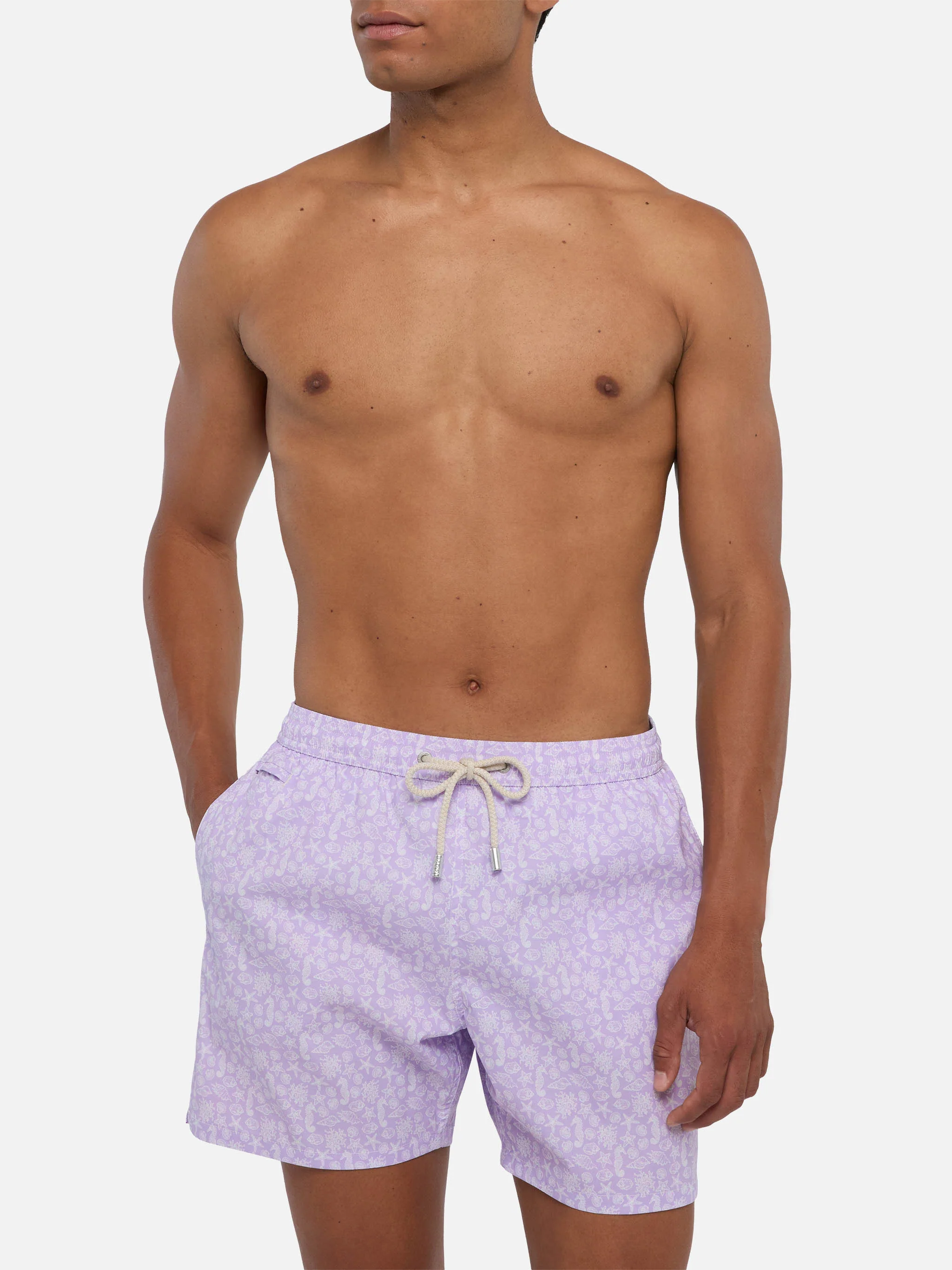 Comfort Light swim shorts with sea animals print - Image 3