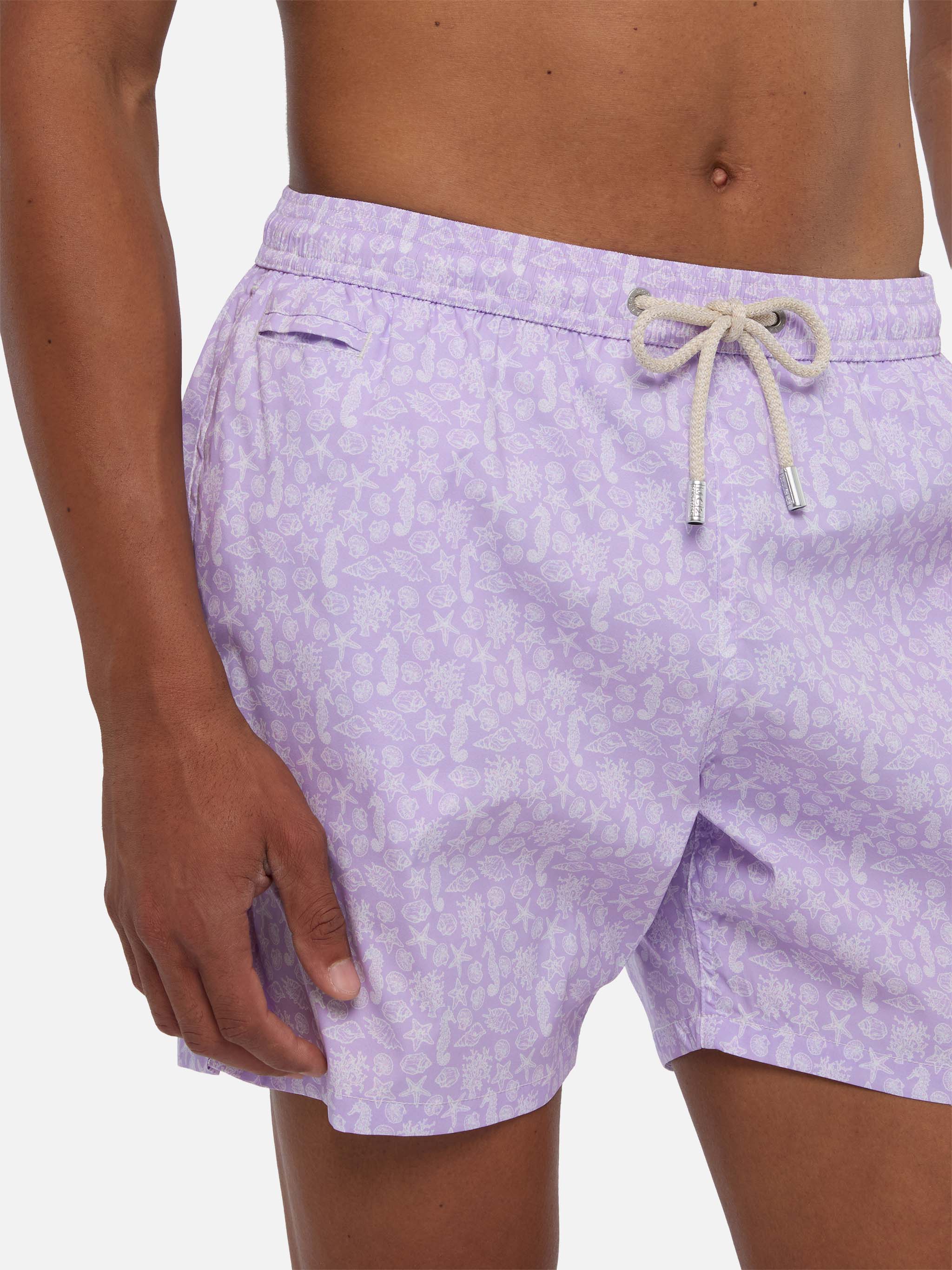 Comfort Light swim shorts with sea animals print - Image 4