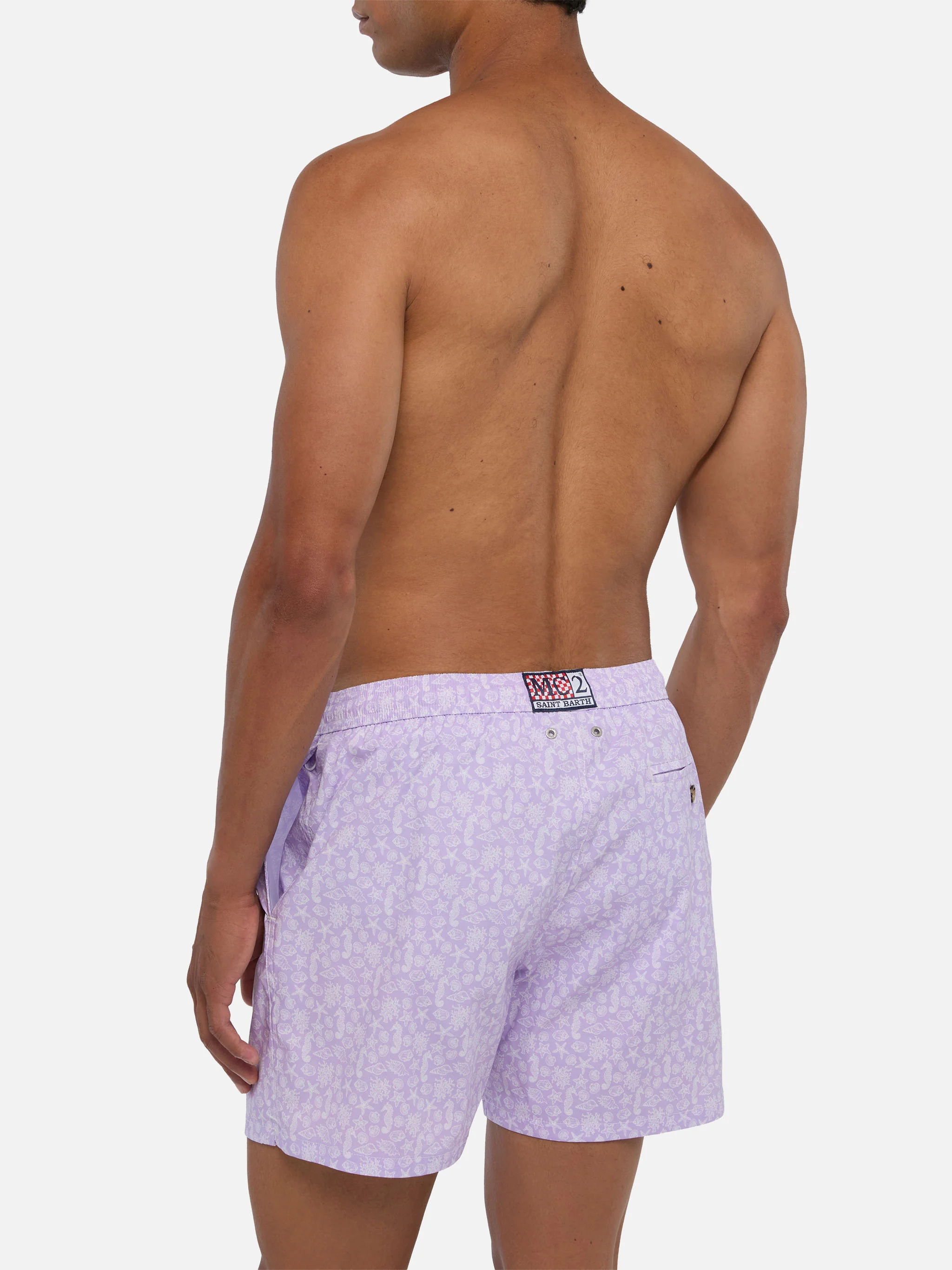 Comfort Light swim shorts with sea animals print - Image 5