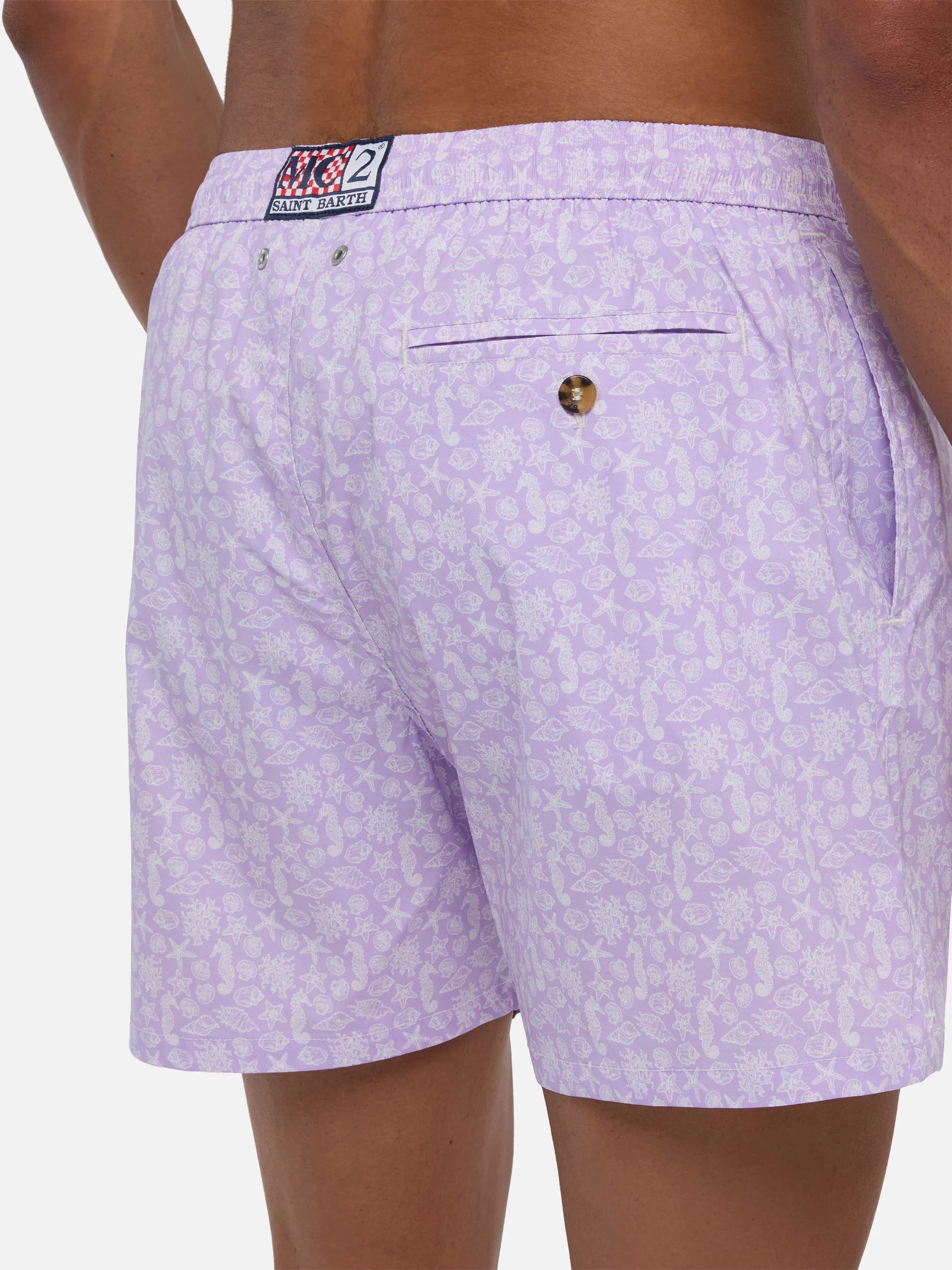 Comfort Light swim shorts with sea animals print - Image 6