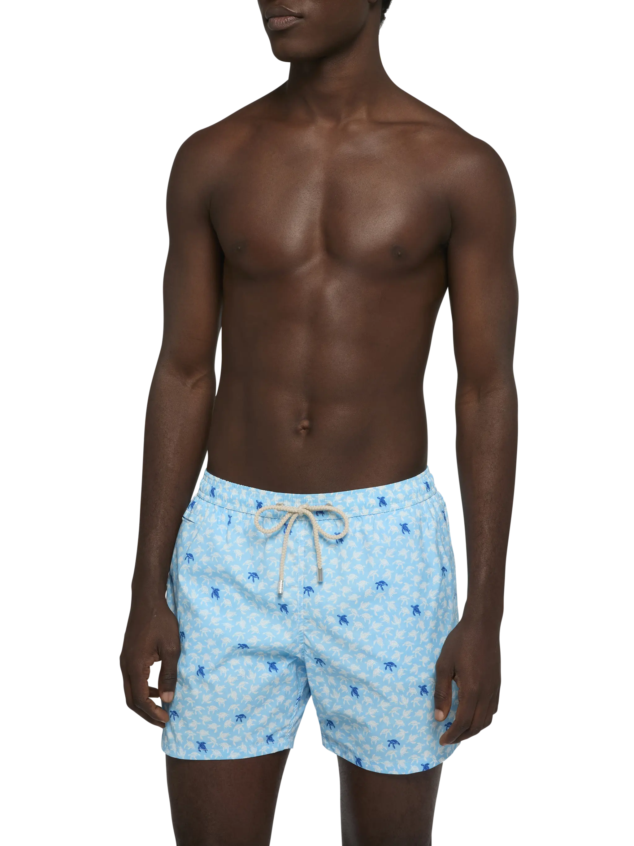 Comfort Light swim shorts with sea turtle print - Image 3
