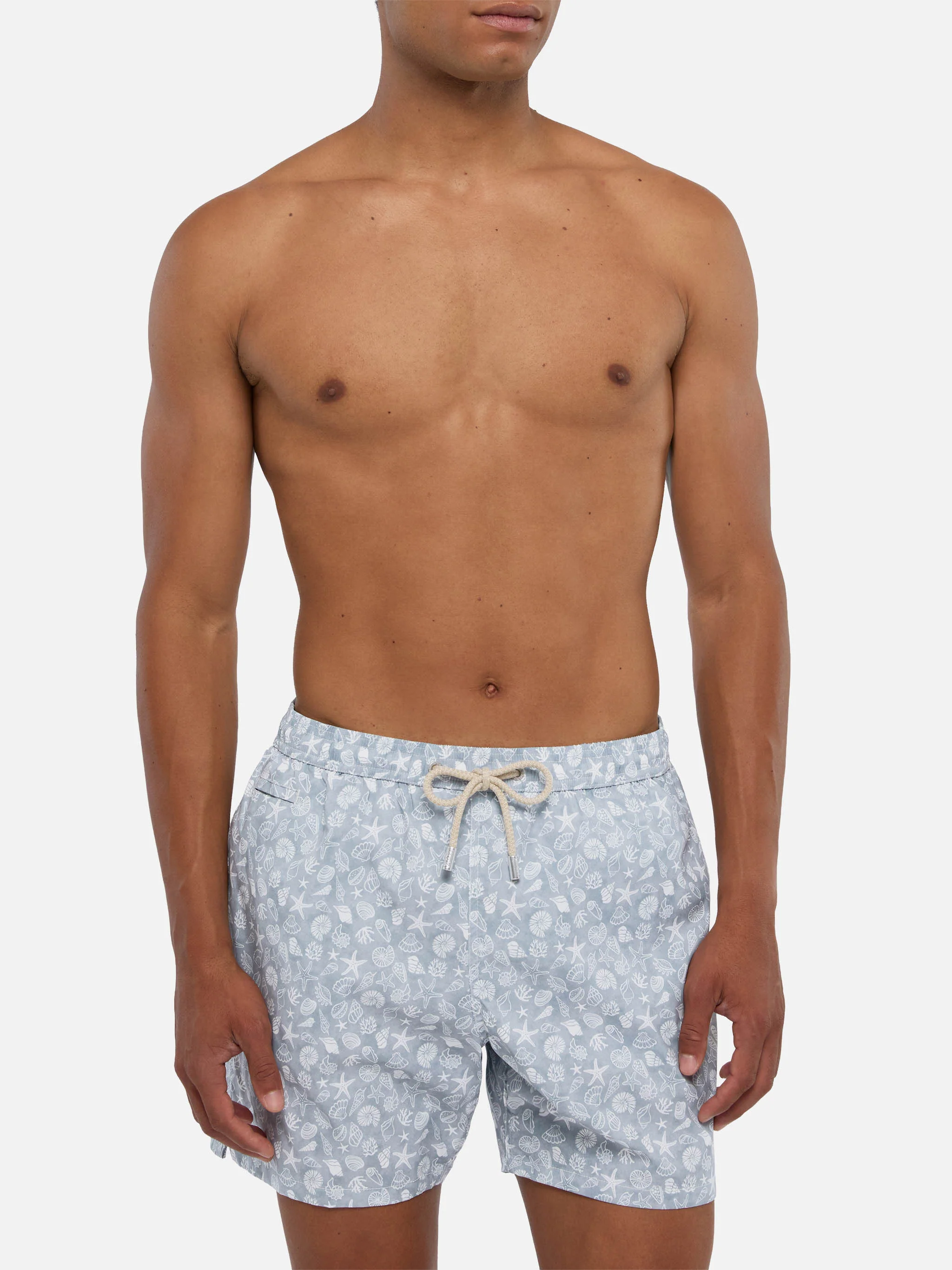 Comfort Light swim shorts with shells print - Image 3
